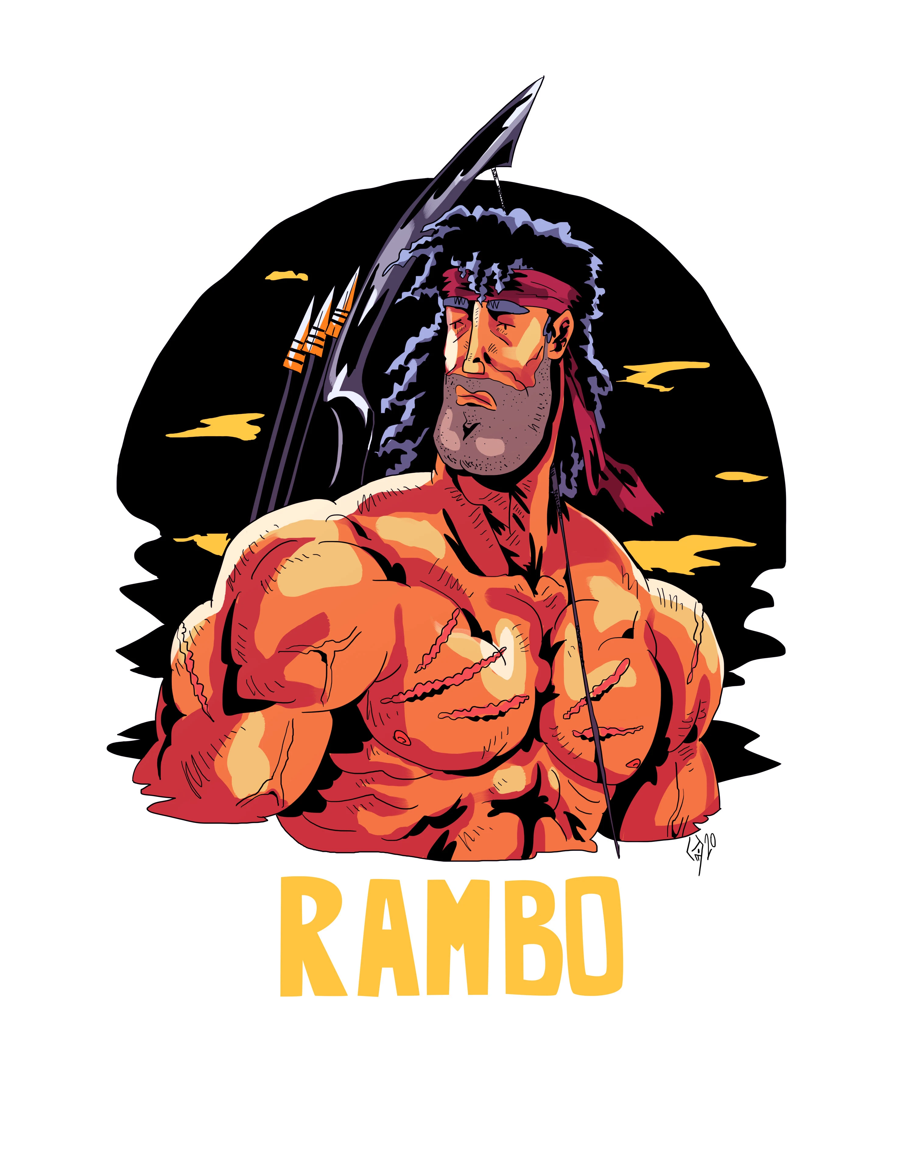 Рэмбо: первая кровь — Изображение №1 — Иллюстрация на Dprofile