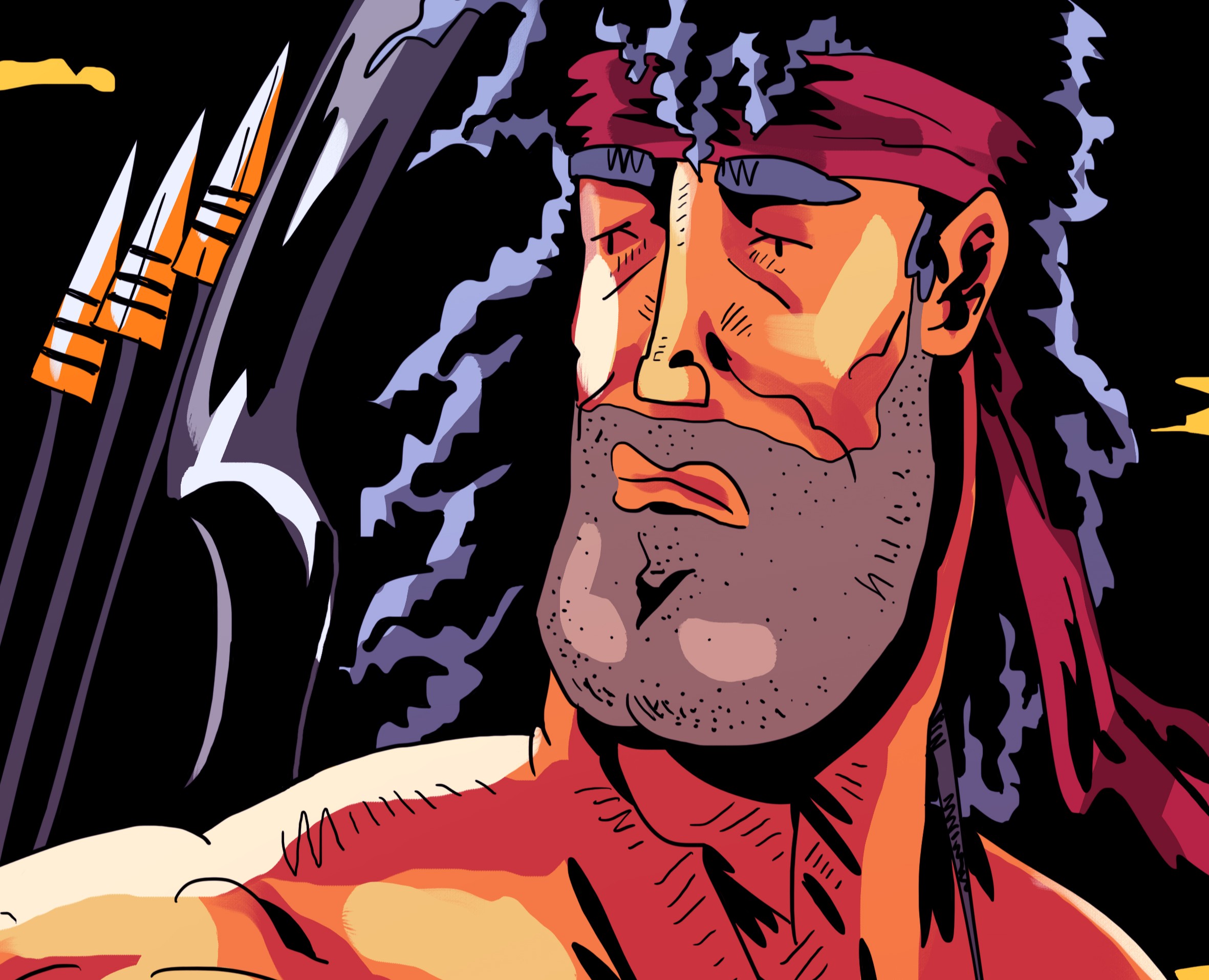 Рэмбо: первая кровь — Иллюстрация на Dprofile