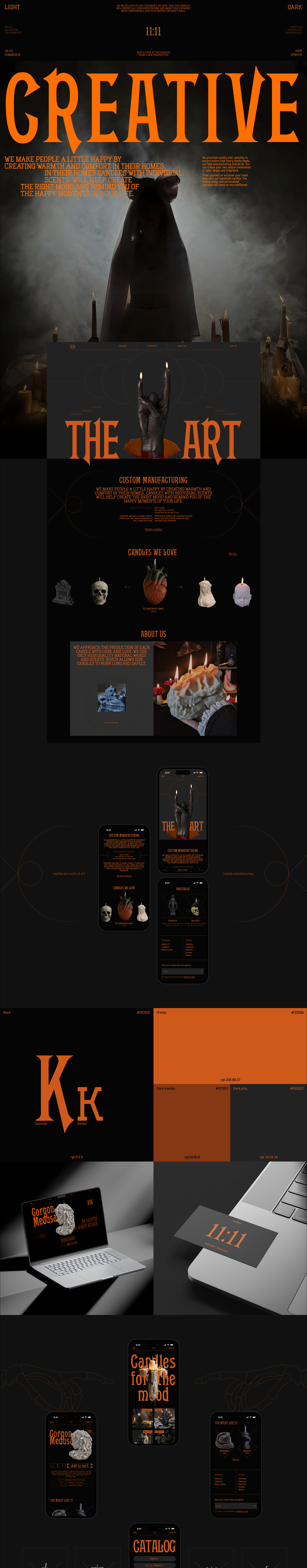 11:11 Сandle shop (E-commerce) — Изображение №1 — Интерфейсы на Dprofile