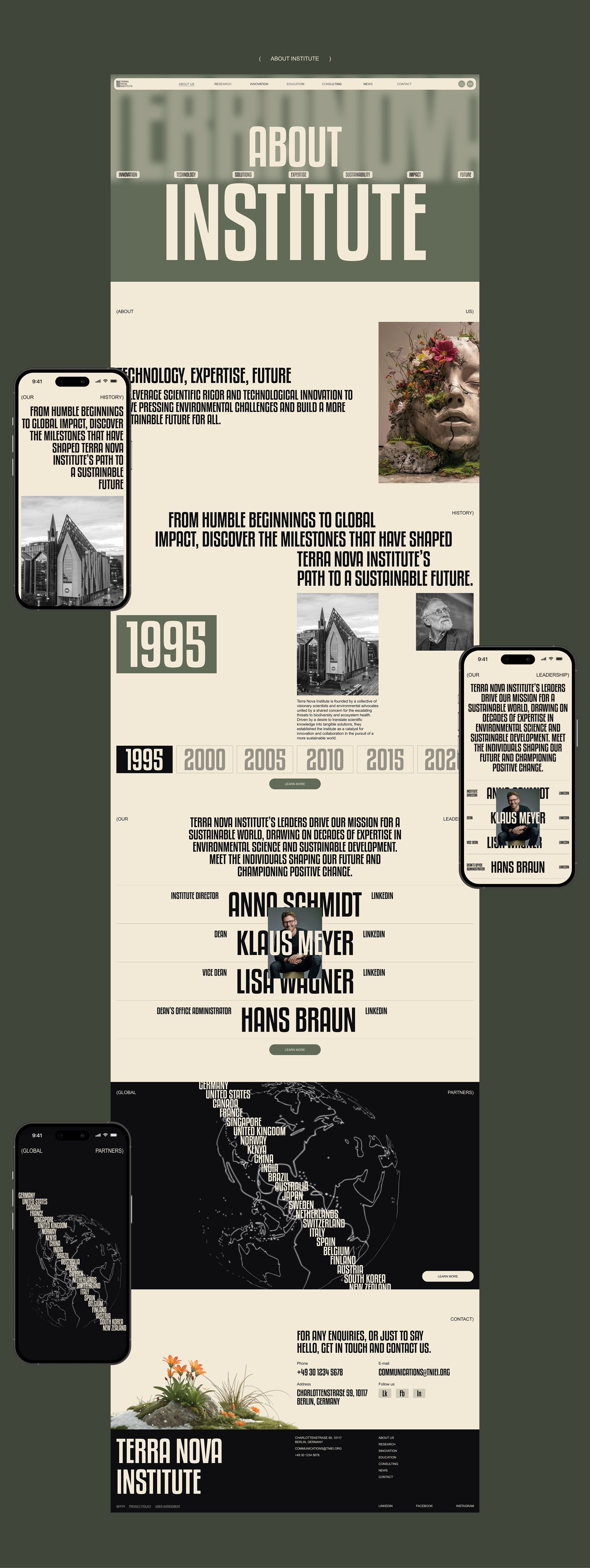 TERRA NOVA INSTITUTE | CORPORATE SITE — Изображение №5 — Интерфейсы, Анимация на Dprofile