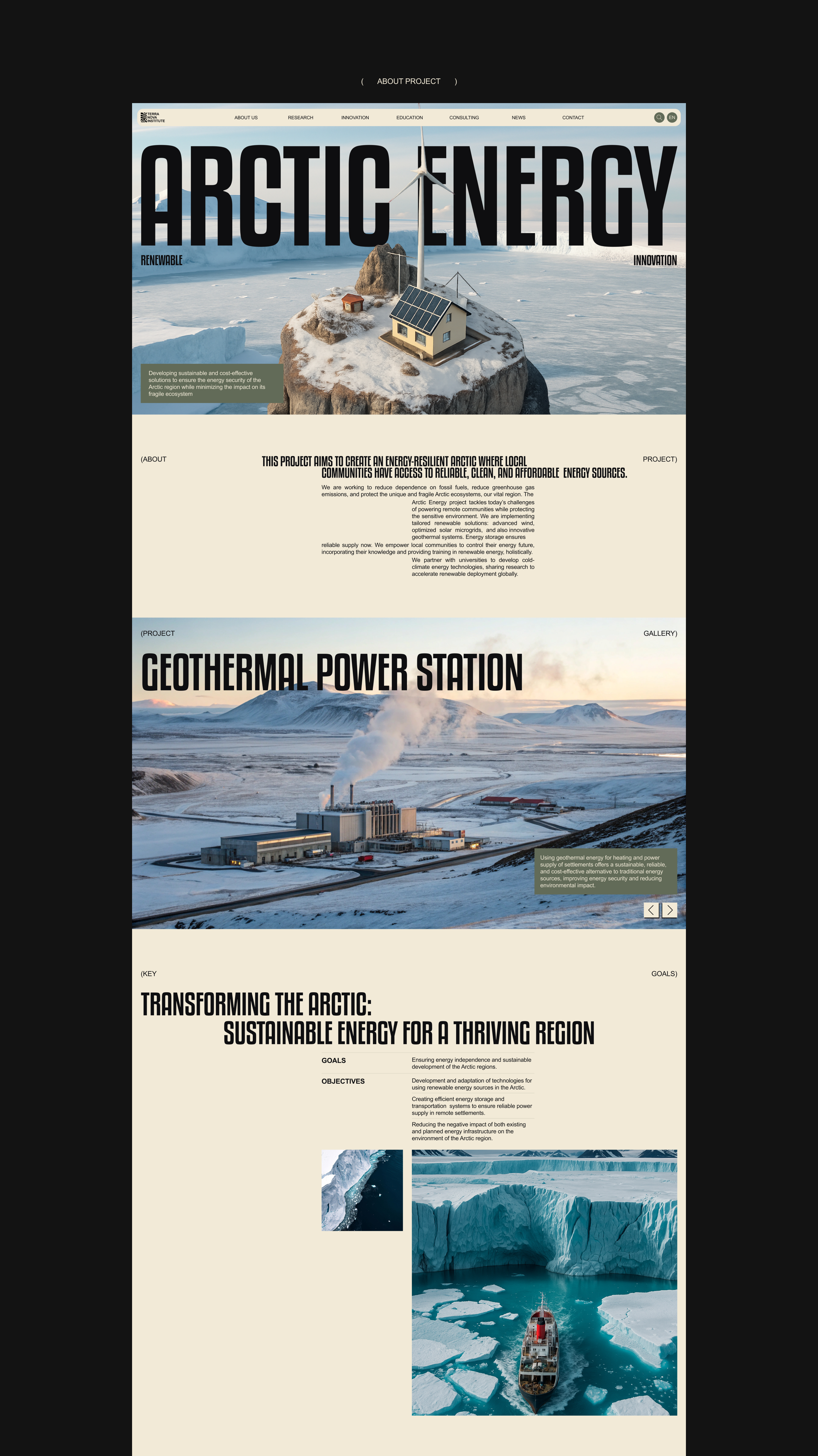 TERRA NOVA INSTITUTE | CORPORATE SITE — Изображение №7 — Интерфейсы, Анимация на Dprofile