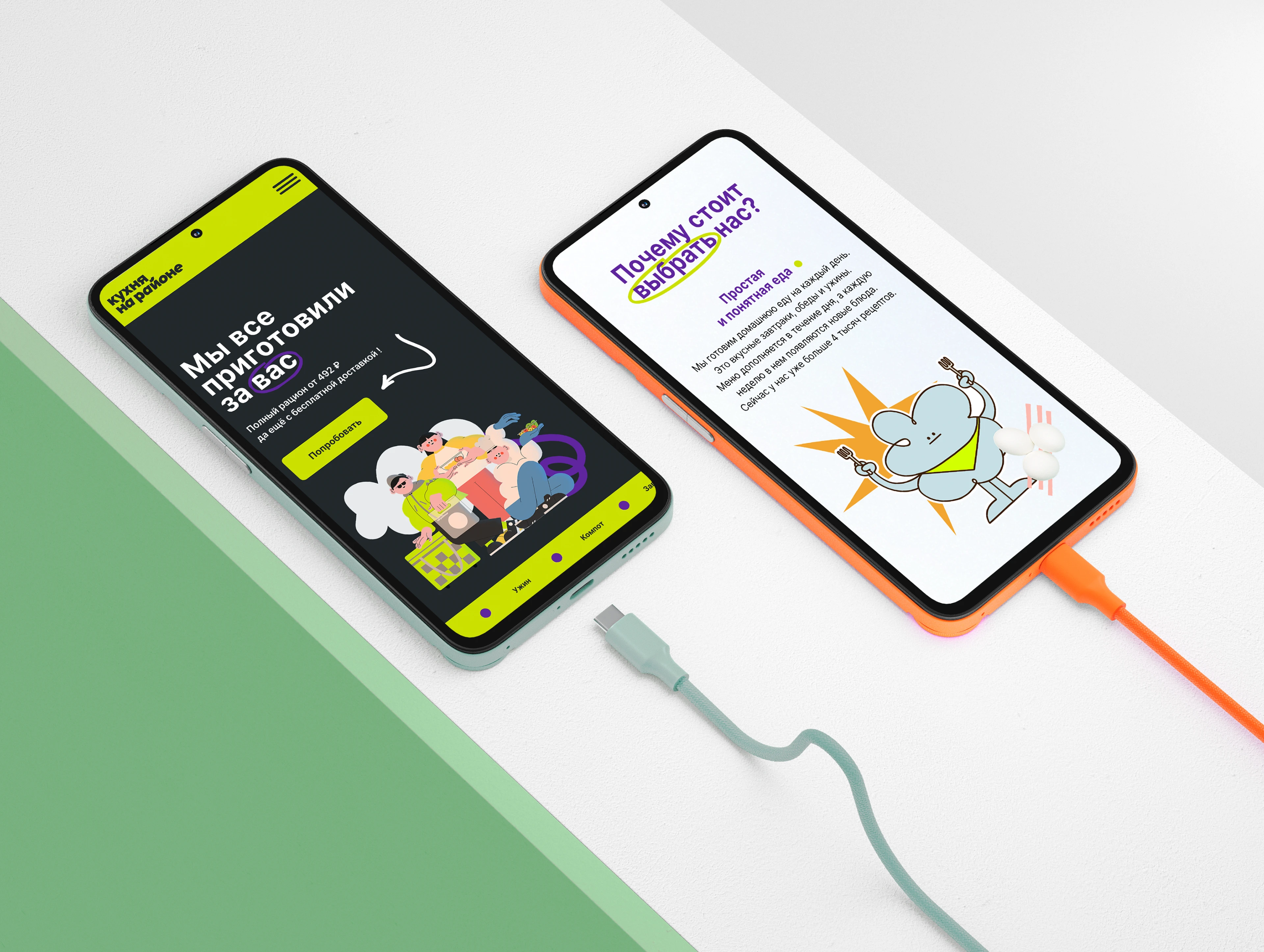 Лендинг для сервиса доставки еды — Изображение №10 — Интерфейсы на Dprofile