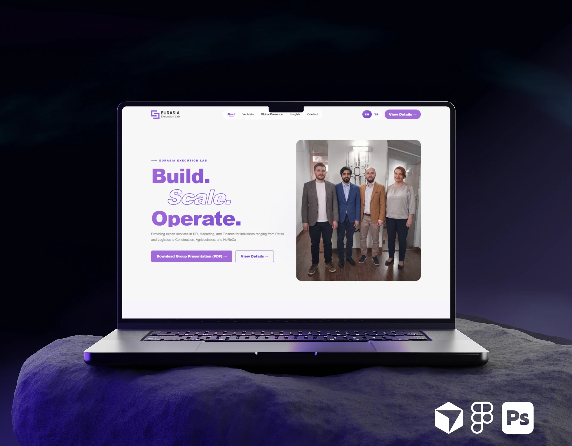 EEL — международный B2B-промолендинг — Изображение №1 — Брендинг, Графика на Dprofile