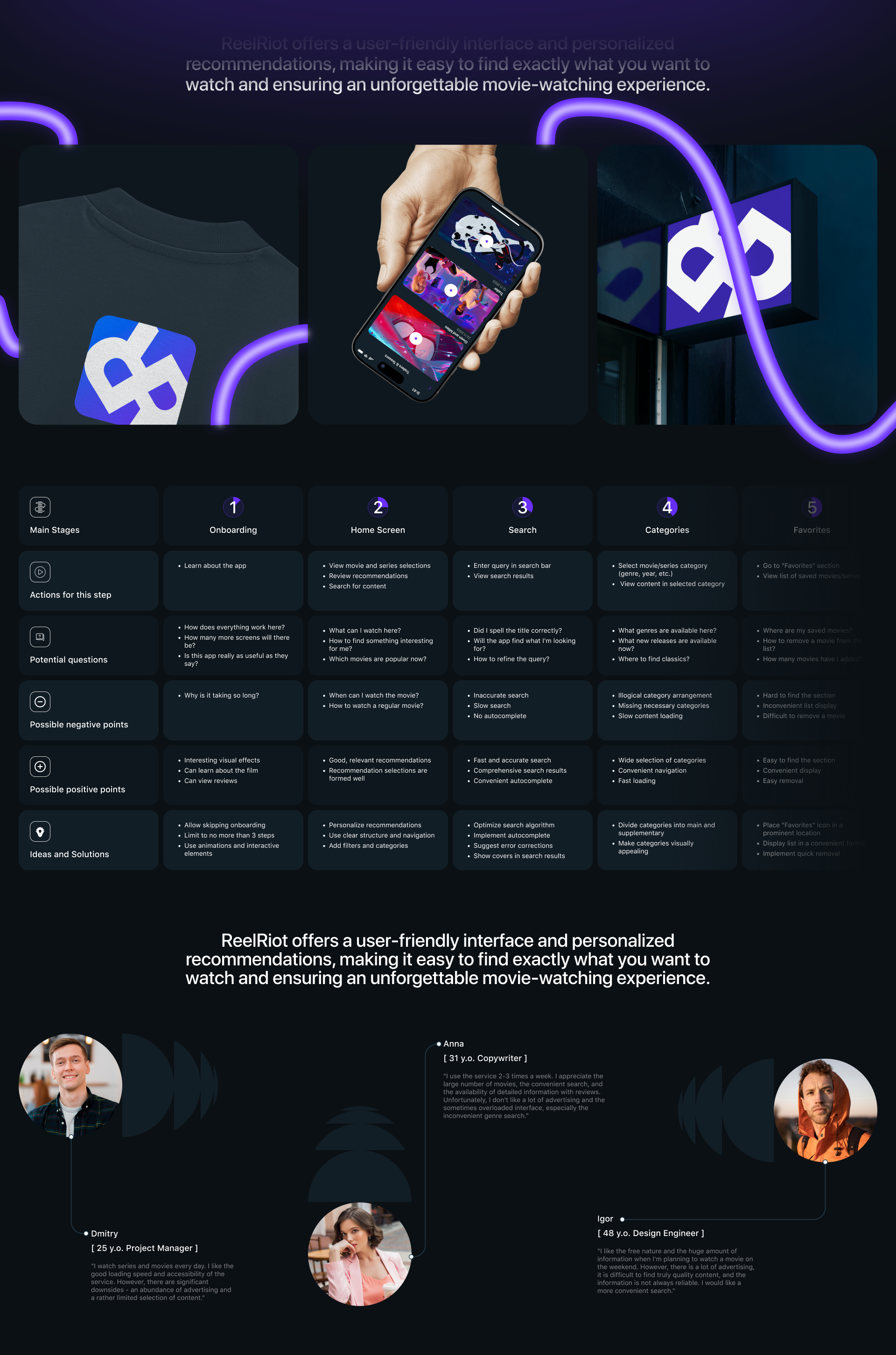 ReelRiot: mobile app online cinema — Изображение №4 — Интерфейсы на Dprofile