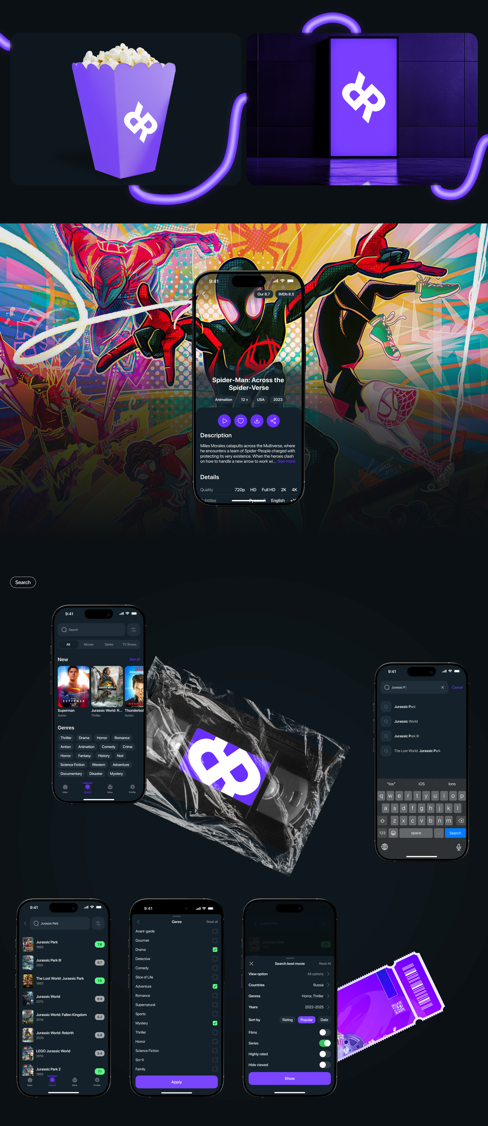 ReelRiot: mobile app online cinema — Изображение №7 — Интерфейсы на Dprofile