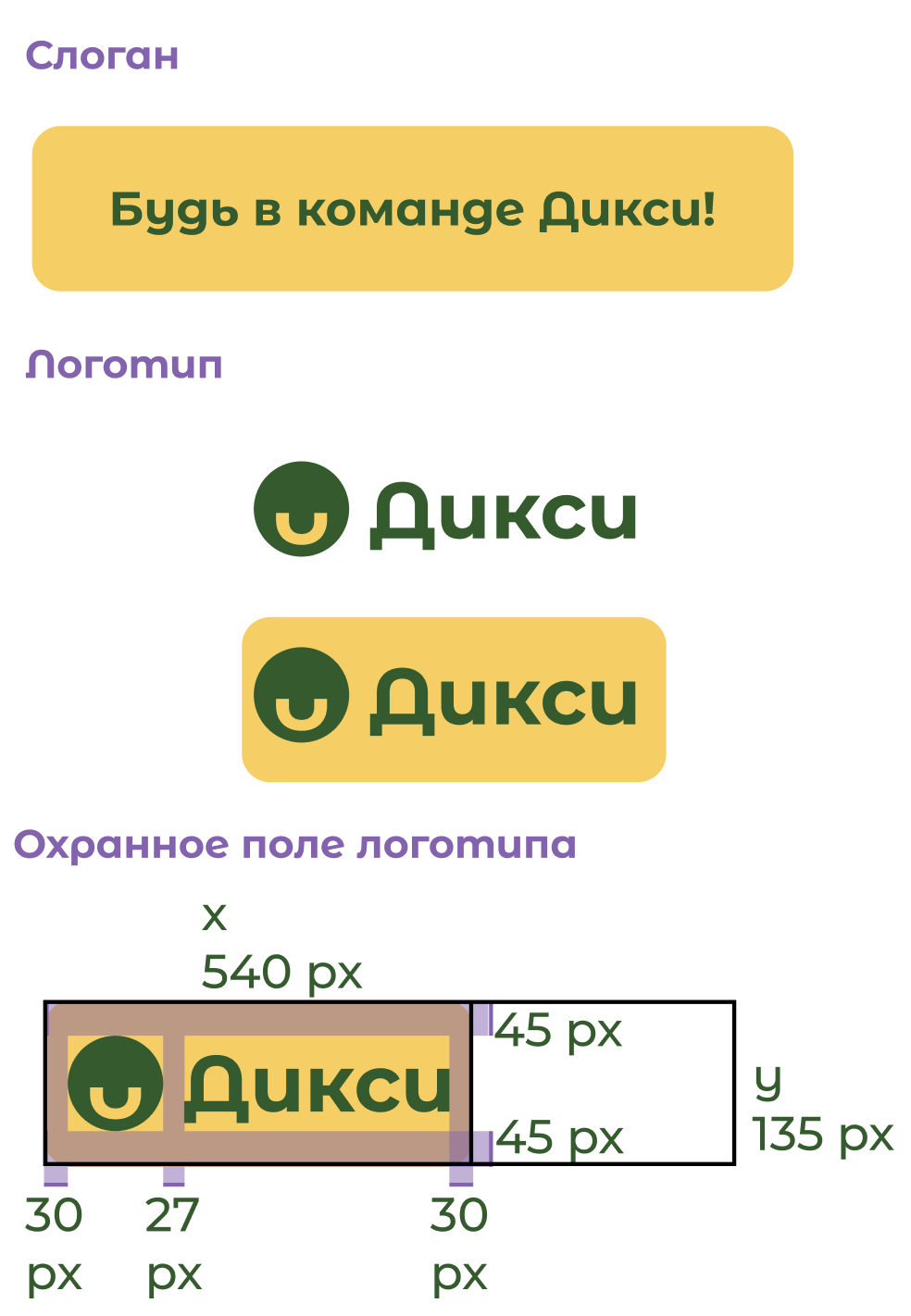 Брендбук "Дикси" — Изображение №2 — Интерфейсы, Брендинг на Dprofile