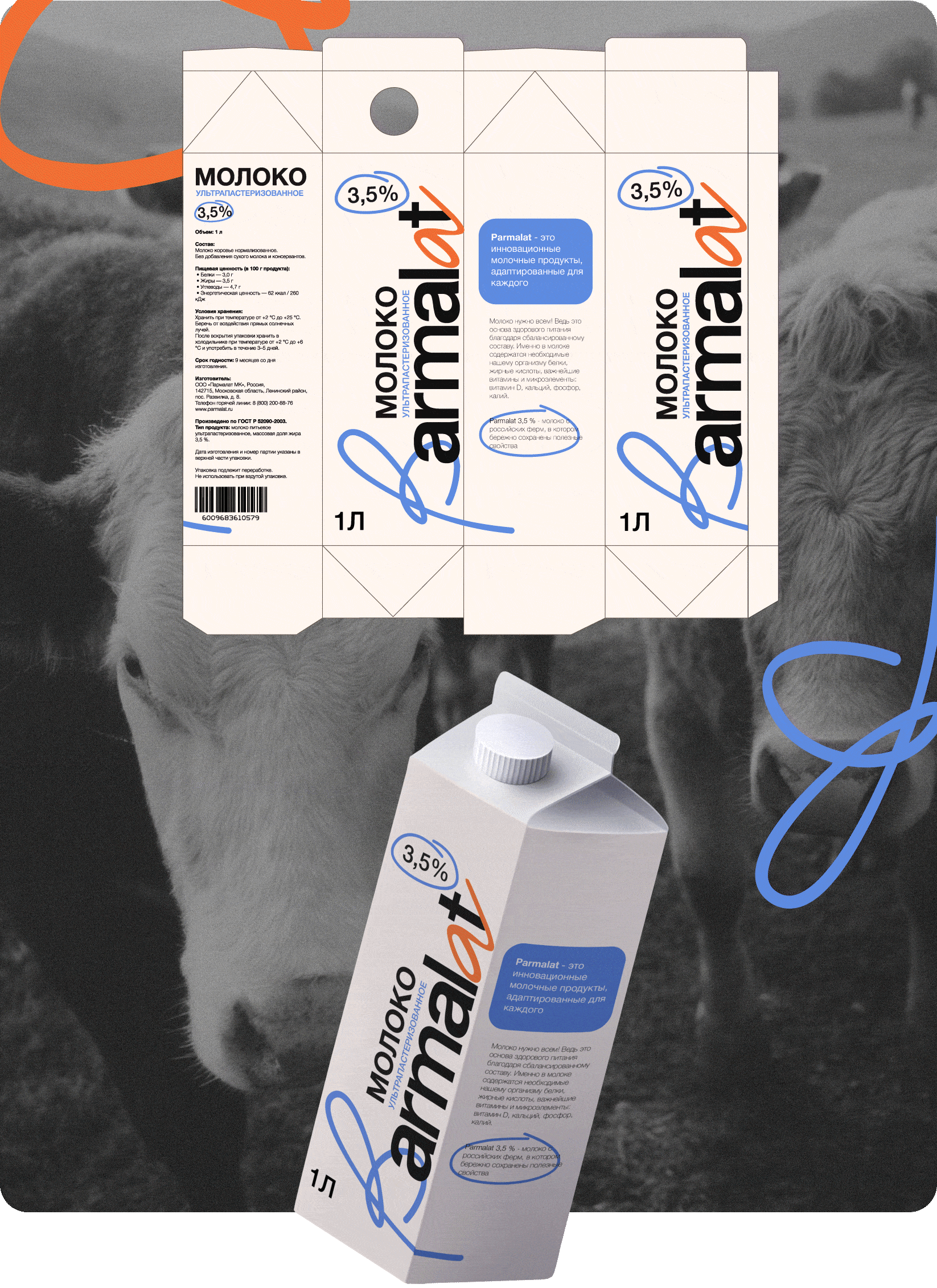 Редизайн бренда молочной продукции Parmalat — Изображение №2 — Брендинг на Dprofile