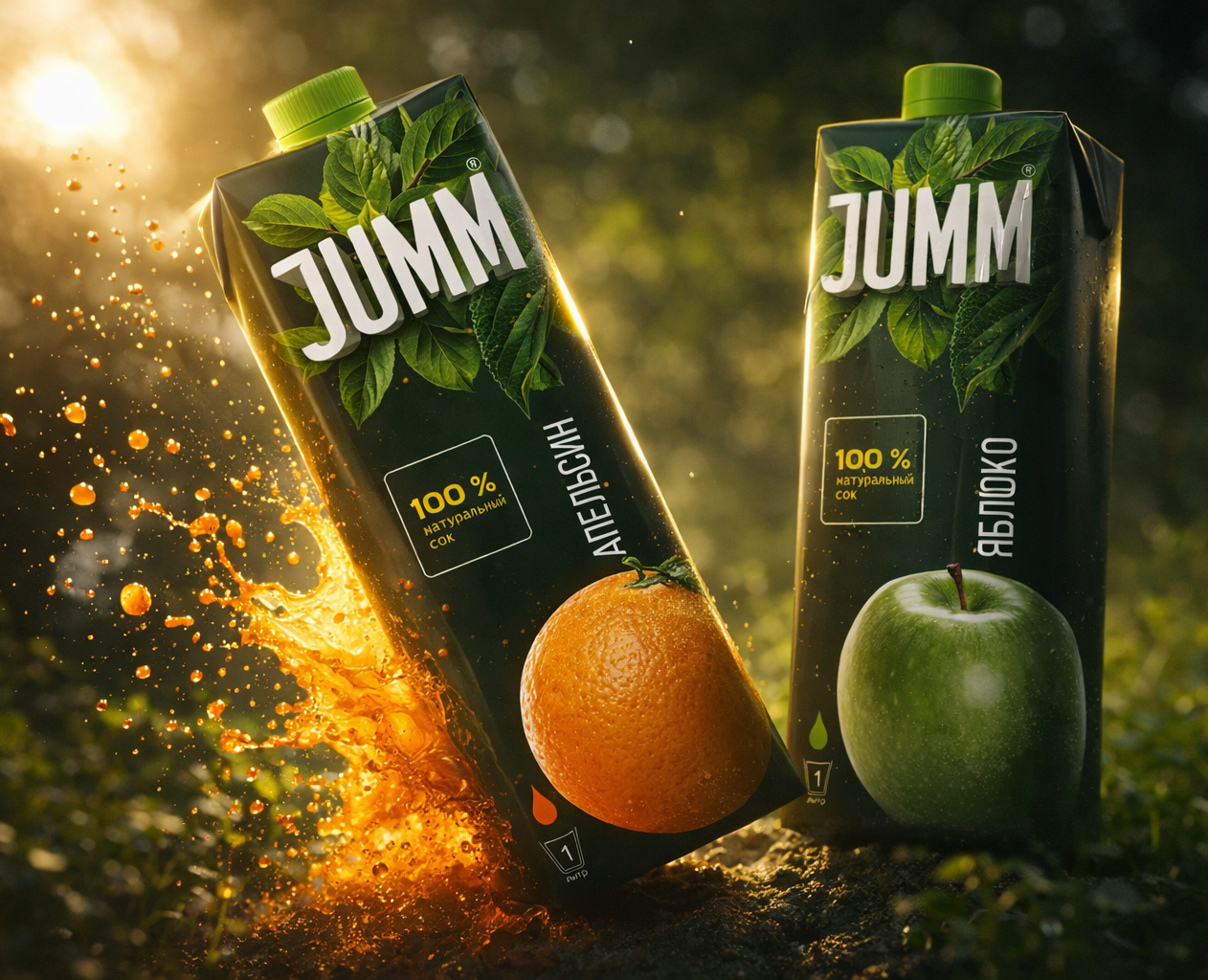 Дизайн упаковки сока Jumm — Брендинг на Dprofile