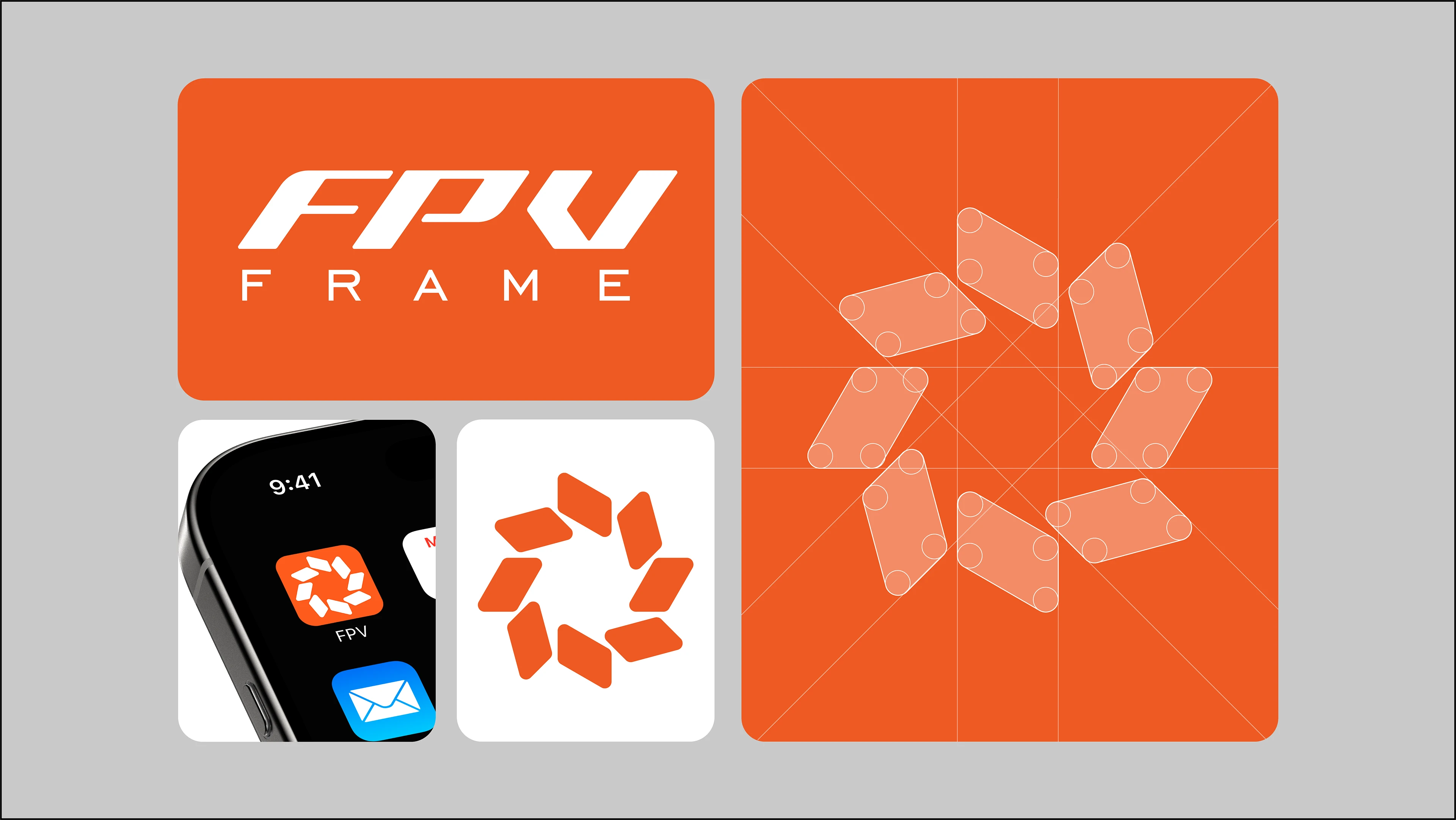 Logo drone manufacturer FPV Frame — Изображение №2 — Брендинг на Dprofile