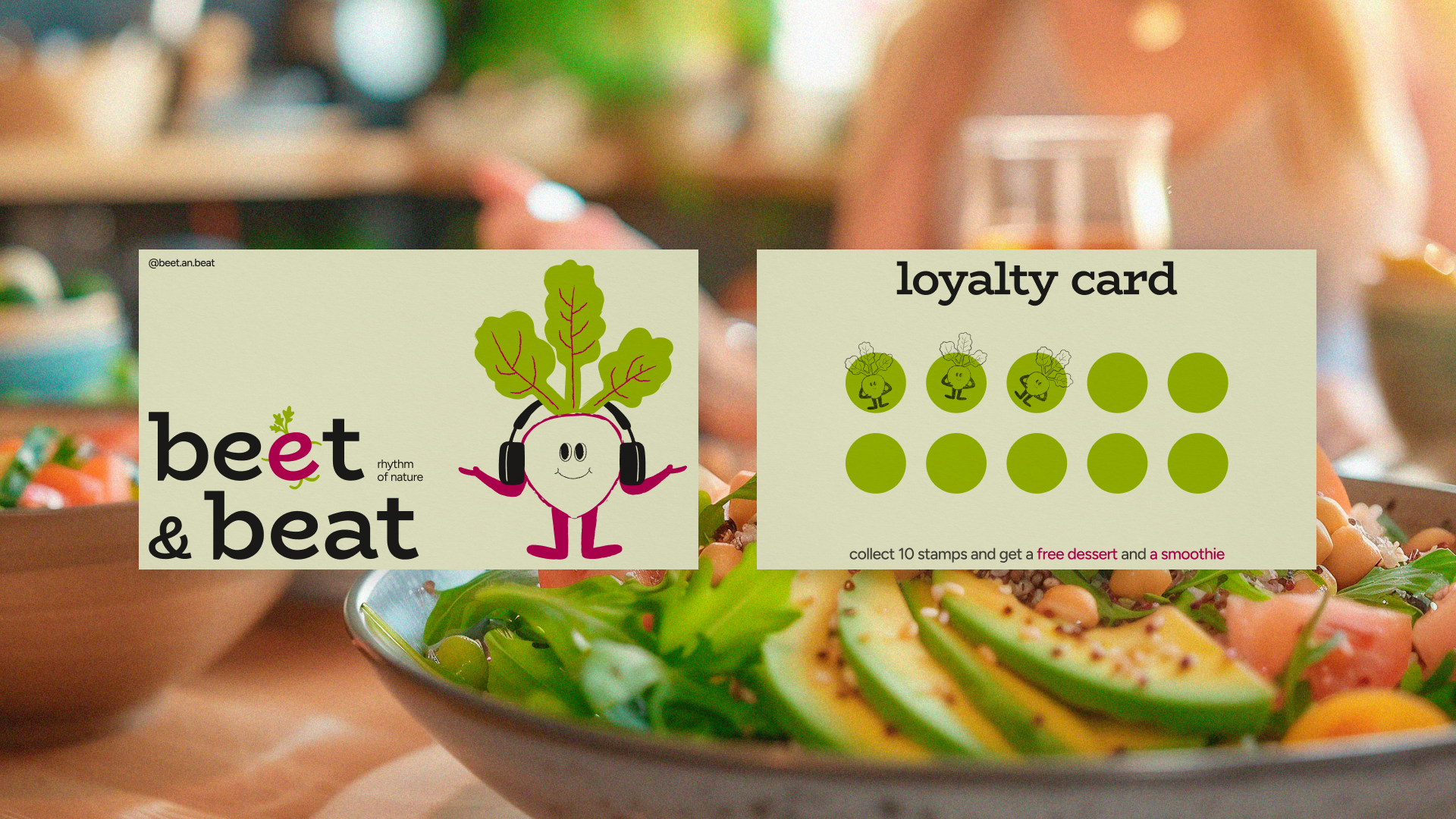 beet&beat | фирменный стиль кафе, лого — Изображение №9 — Брендинг на Dprofile