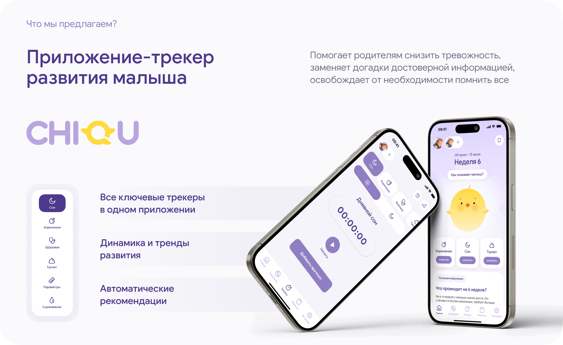 Сhiqu — трекер развития ребенка — Изображение №6 — Интерфейсы, Брендинг на Dprofile