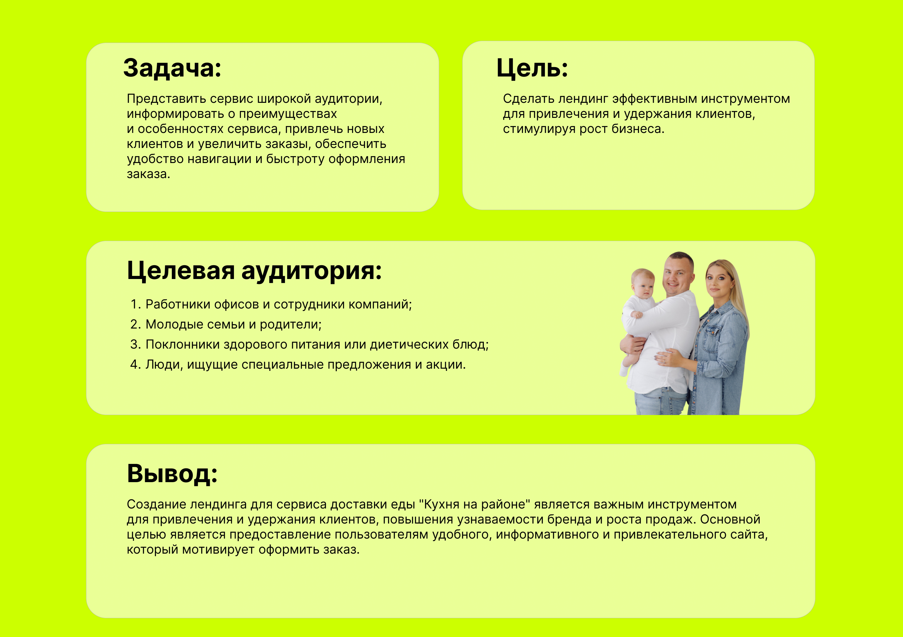 Лендинг для сервиса "Кухня на районе" — Изображение №2 — Интерфейсы, Маркетинг на Dprofile