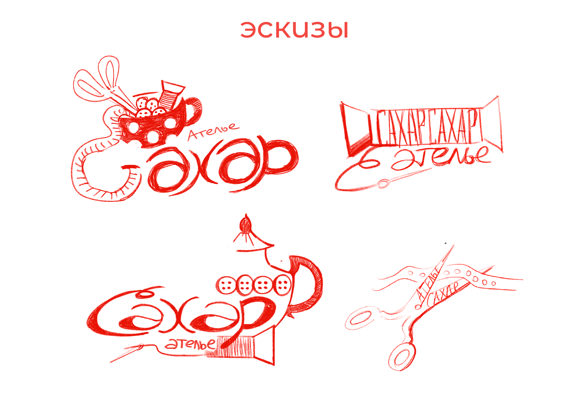 малый фирменный стиль для ателье "сахар" — Изображение №2 — Брендинг, Графика на Dprofile
