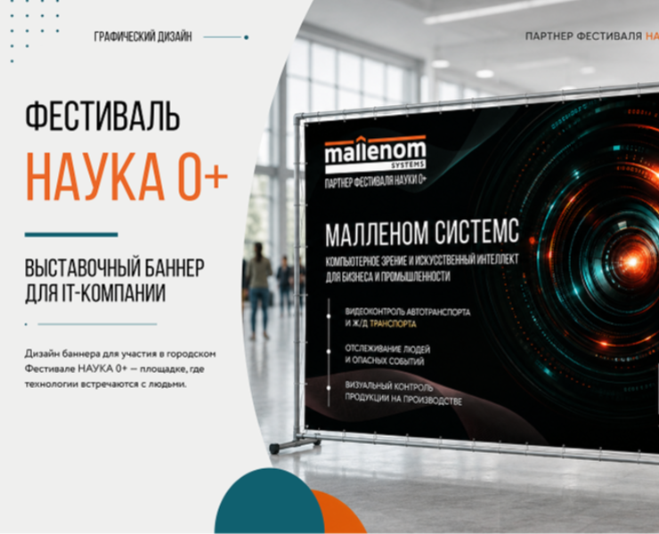 Баннер для участия в выставке — Брендинг, Графика на Dprofile