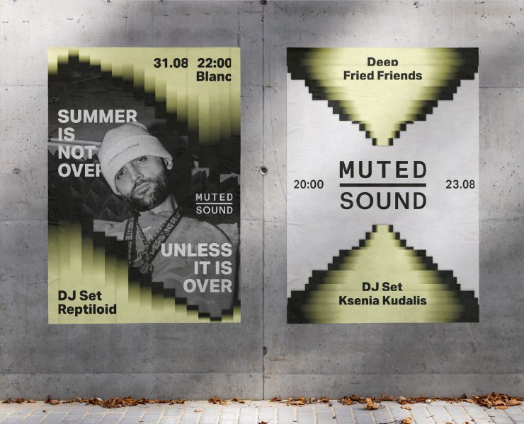 Muted Sound – айдентика «тихих» вечеринок на Dprofile