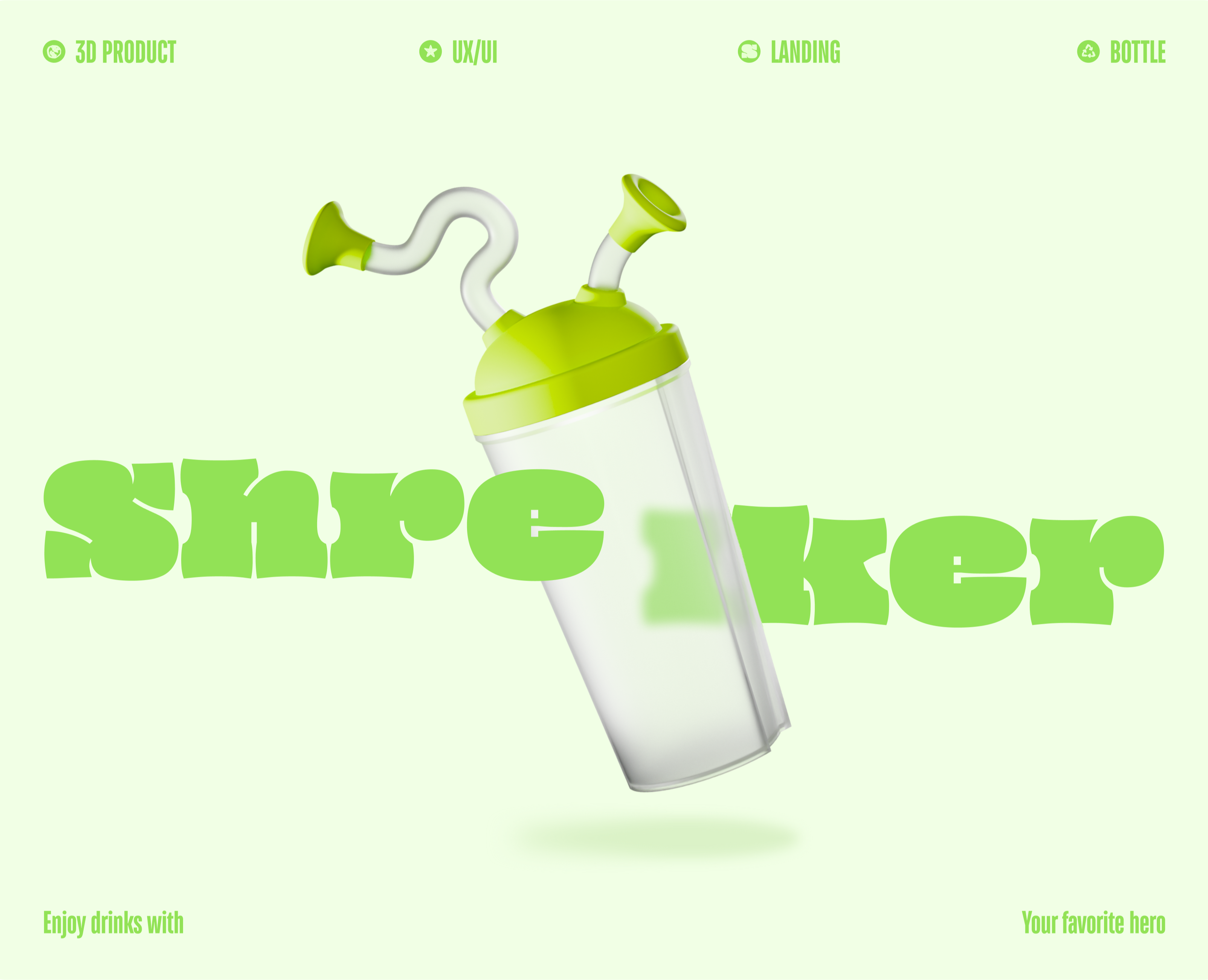 Shreiker / 3d product / Лендинг на Dprofile
