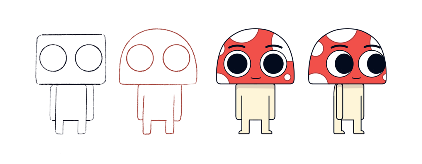 Анимация с забавным грибом — Изображение №1 — Иллюстрация, Анимация на Dprofile