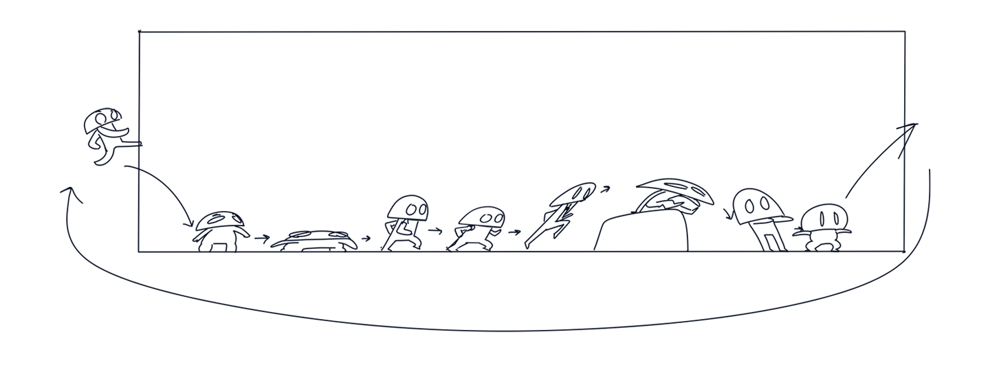 Анимация с забавным грибом — Изображение №2 — Иллюстрация, Анимация на Dprofile