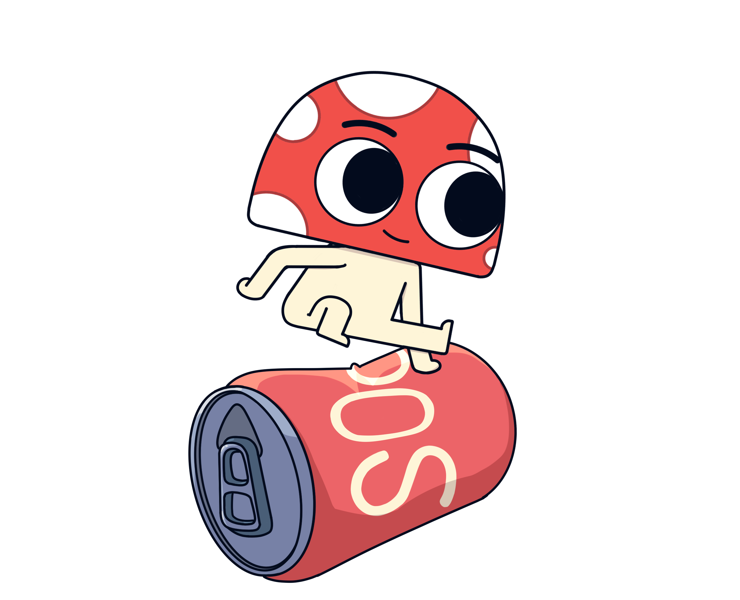 Анимация с забавным грибом на Dprofile