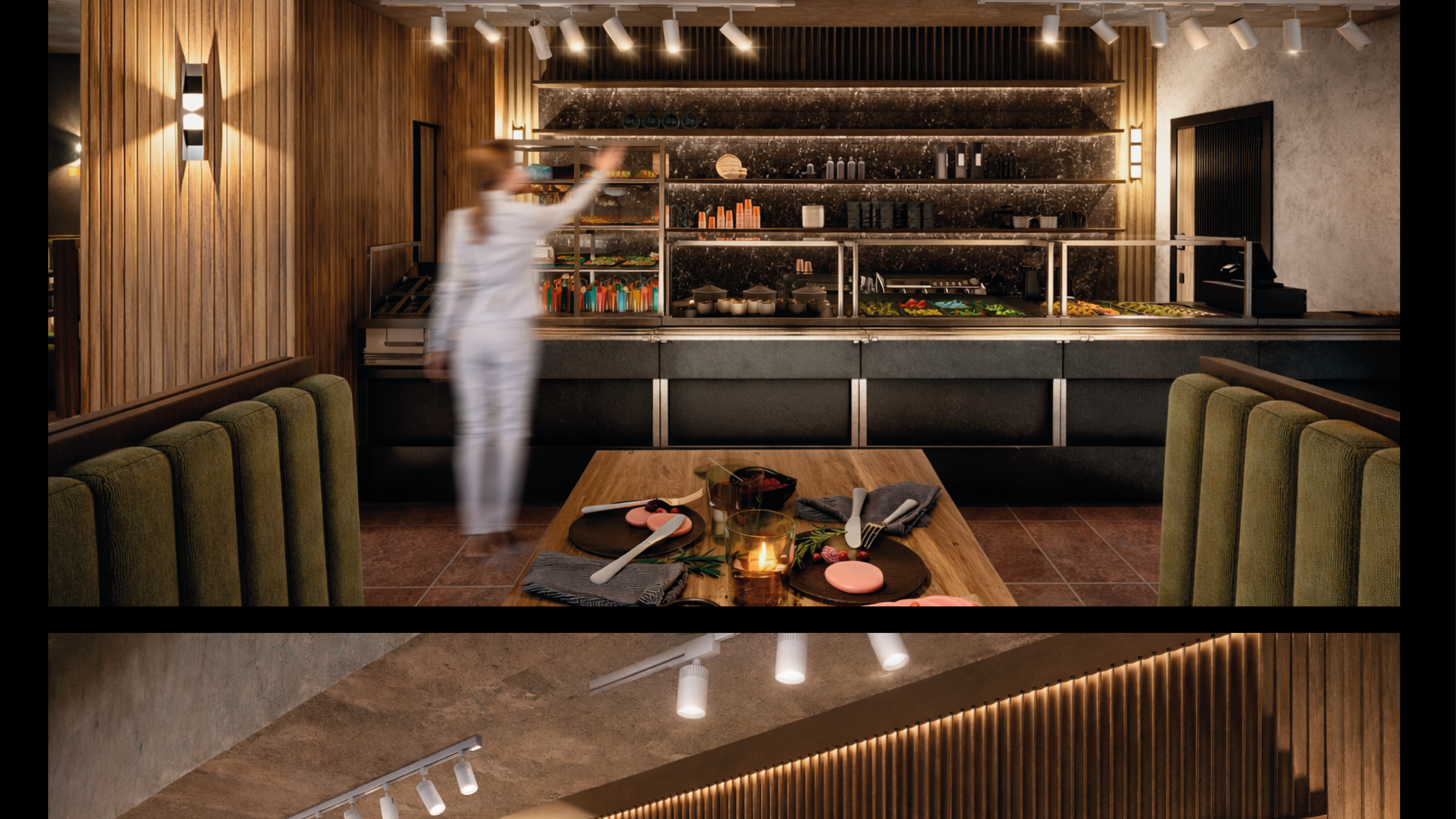 Дизайн интерьера кафе-столовой "Грани вкуса" — Изображение №4 — Архитектура на Dprofile