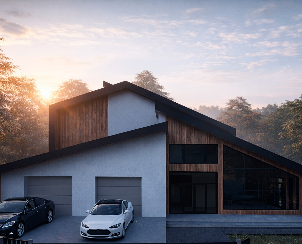 Концептуальный проект загородного дома на Dprofile