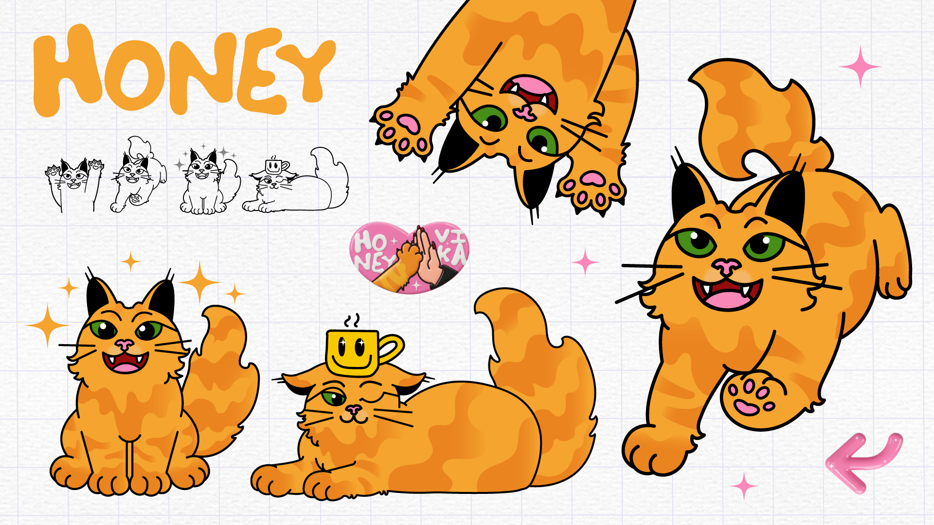 VIKA & HONEY | BRAND IDENTITY — Изображение №5 — Брендинг на Dprofile