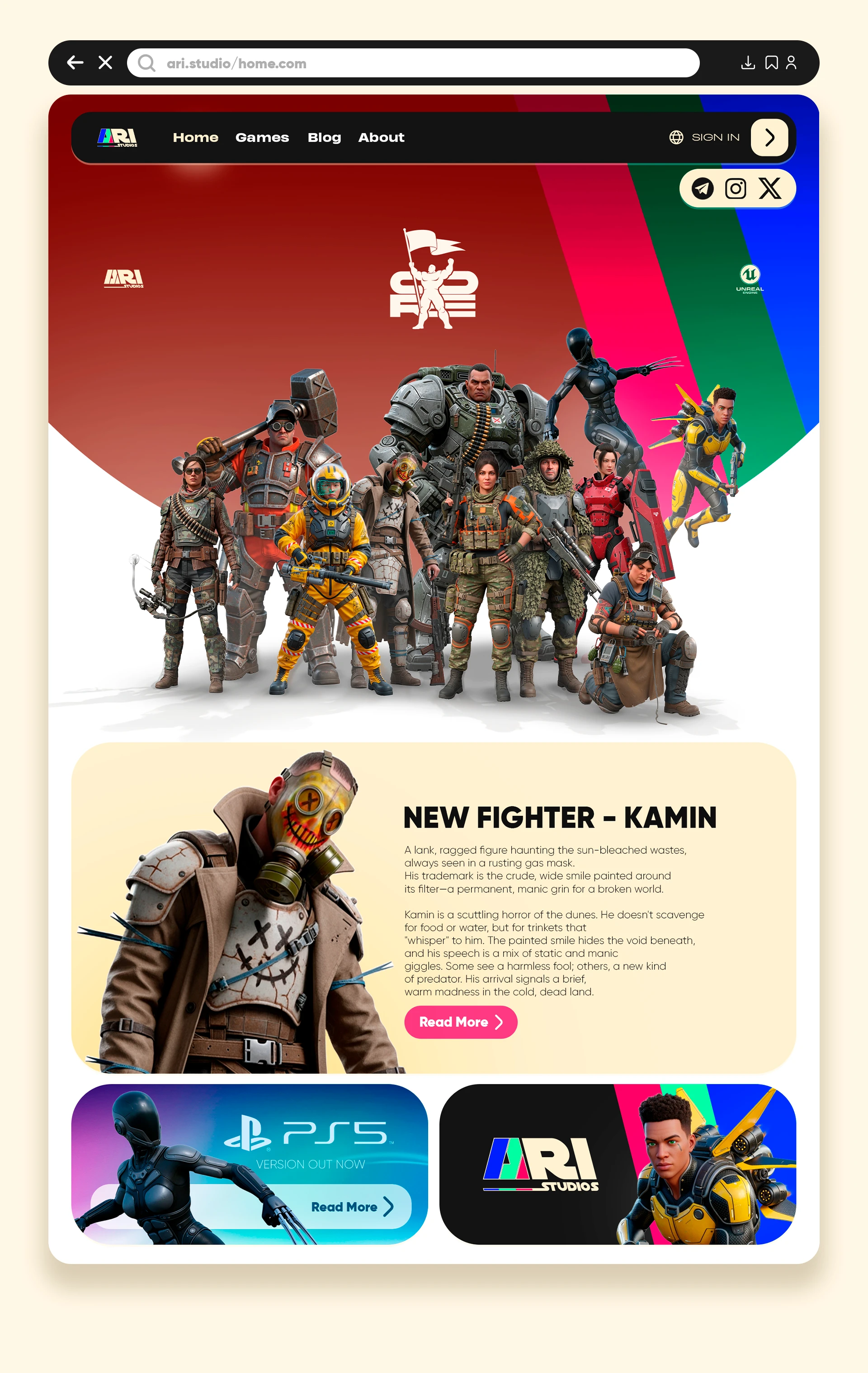 ARI STUDIO & CORE ONLINE SHOOTER — Изображение №6 — Брендинг, Иллюстрация на Dprofile