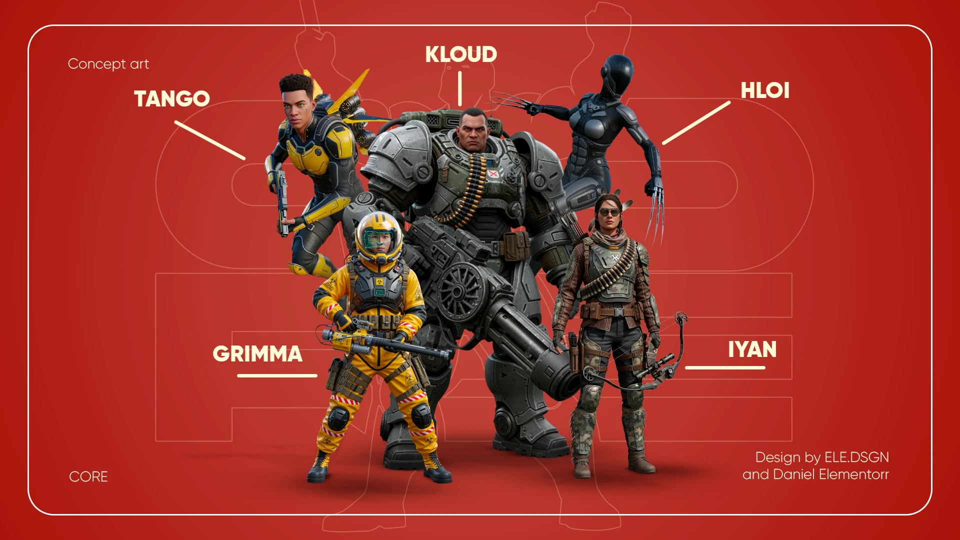 ARI STUDIO & CORE ONLINE SHOOTER — Изображение №13 — Брендинг, Иллюстрация на Dprofile