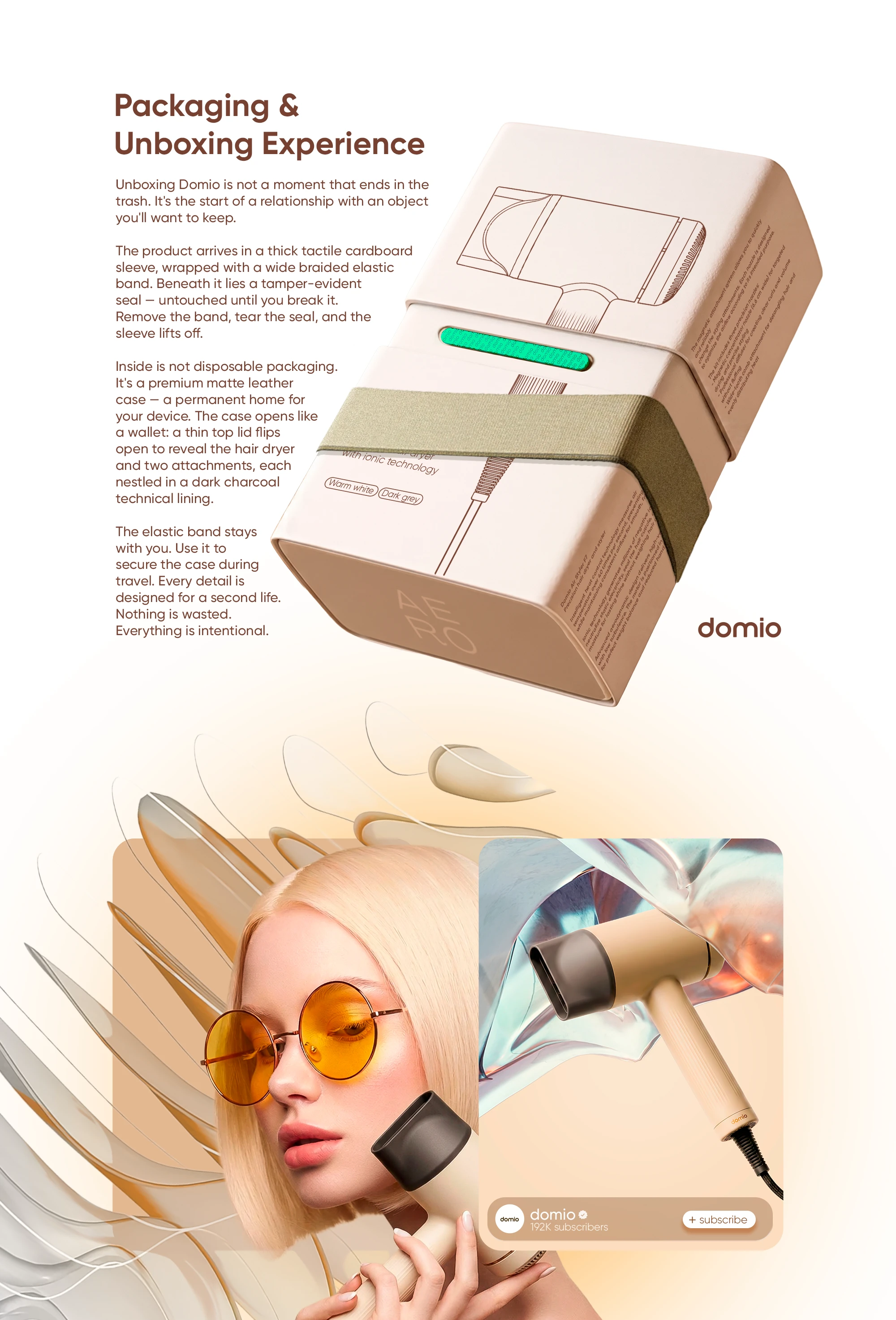 Domio© — Бытовая техника премиум-класса — концепция бренда — Изображение №17 — Интерфейсы, Брендинг на Dprofile