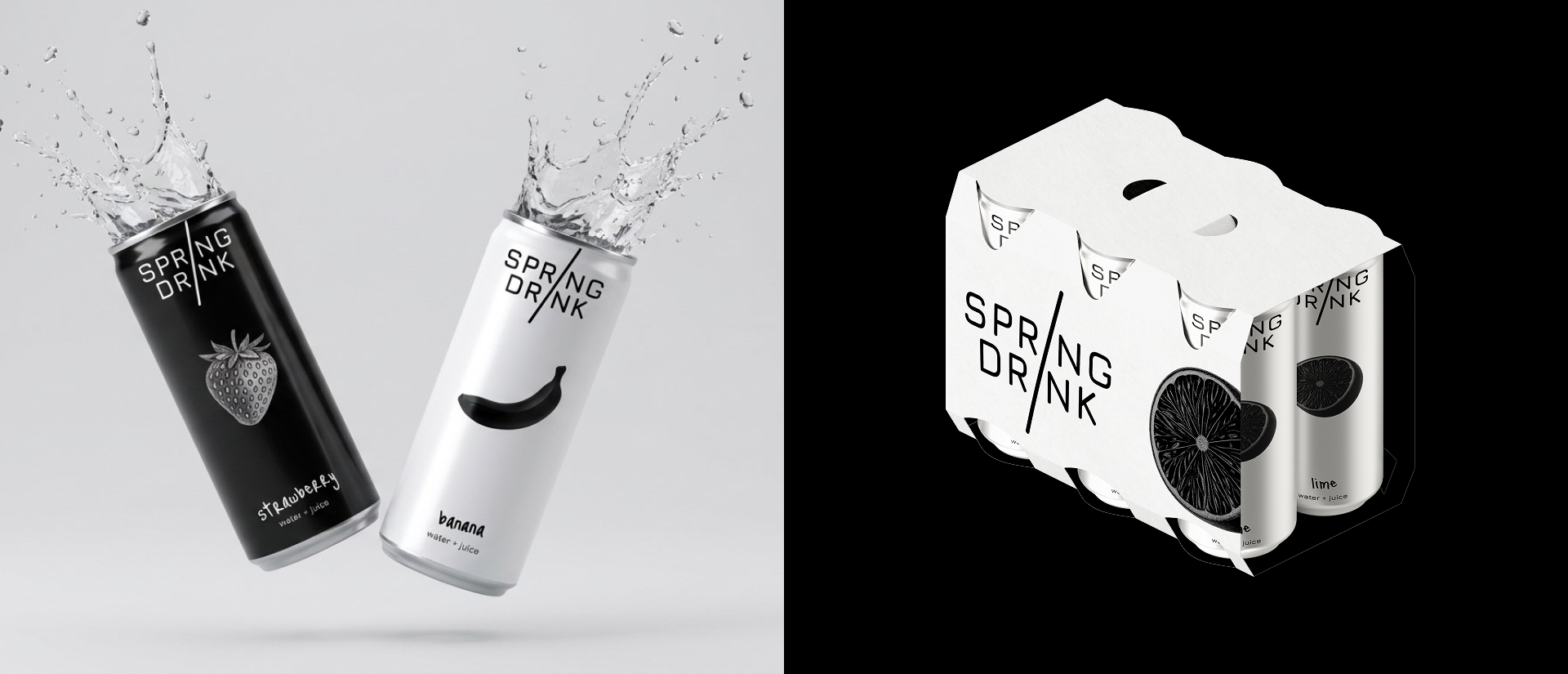 SPRING DRINK | Packaging Design — Изображение №9 — Интерфейсы, Брендинг на Dprofile