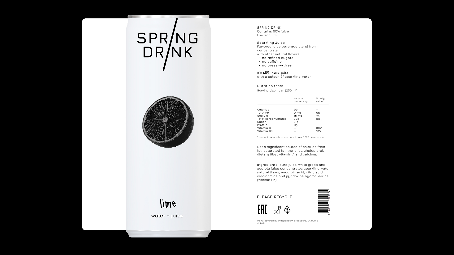 SPRING DRINK | Packaging Design — Изображение №3 — Интерфейсы, Брендинг на Dprofile