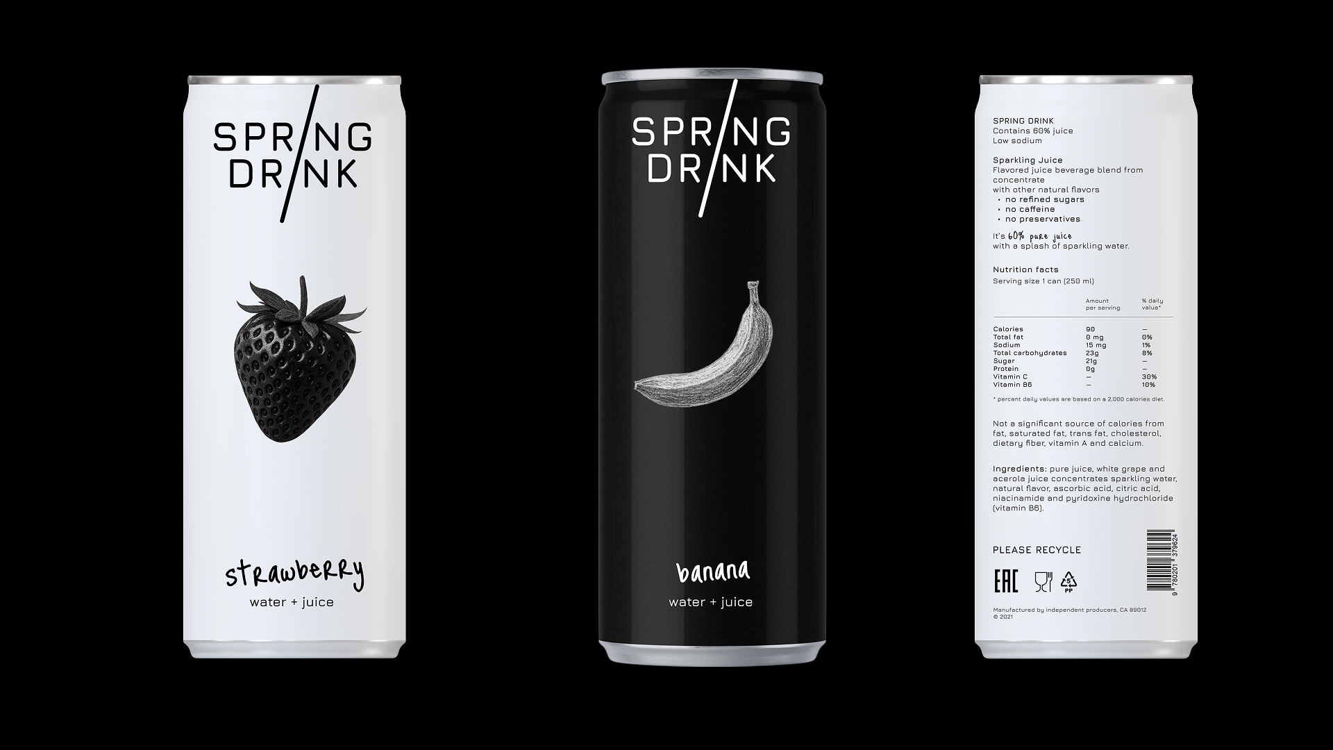 SPRING DRINK | Packaging Design — Изображение №6 — Интерфейсы, Брендинг на Dprofile