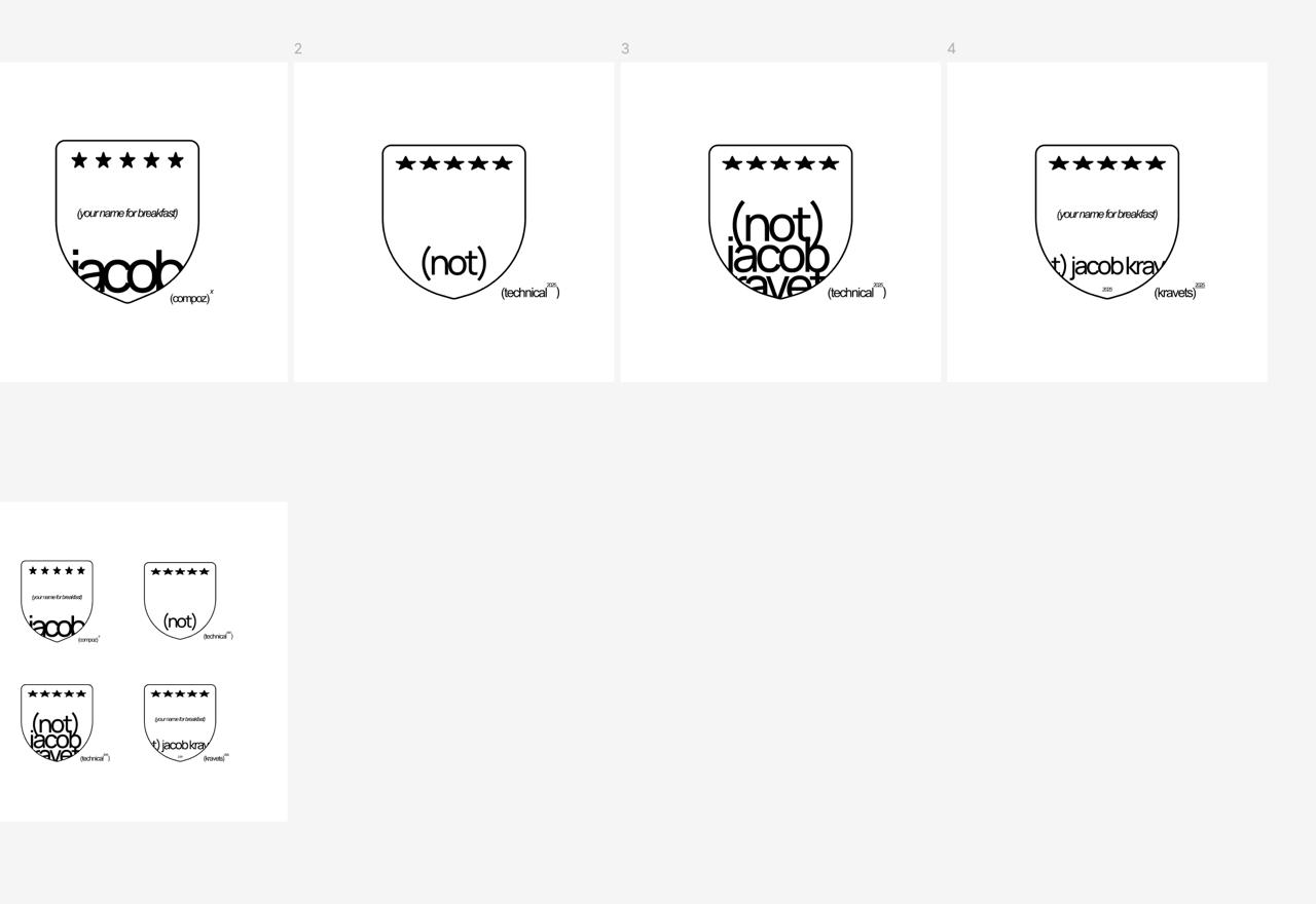 corporate merchandise for (not) Jacob Kravetz. — Изображение №2 — Брендинг, Графика на Dprofile