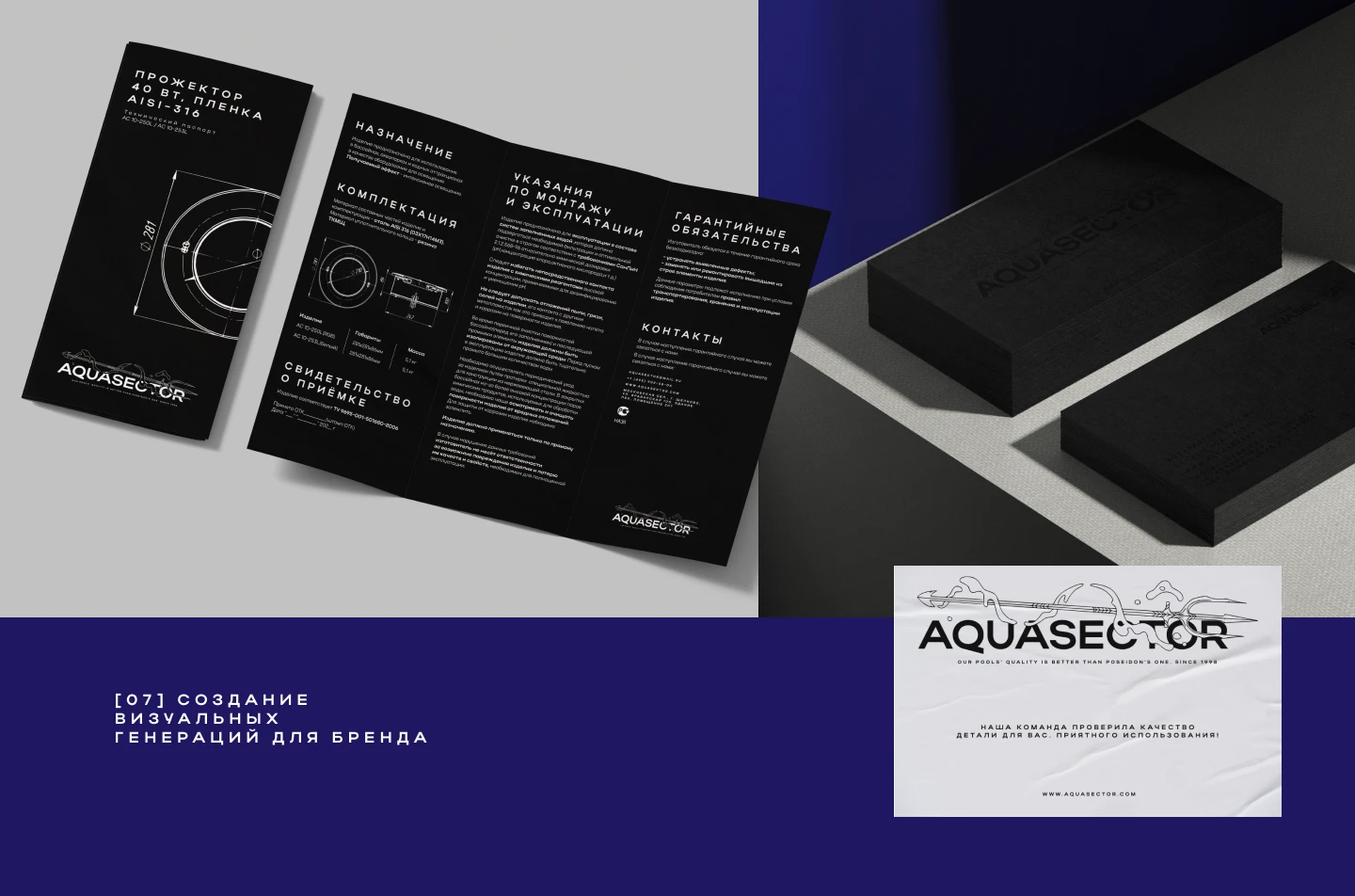 AQUASECTOR | BRAND IDENTYTI — Изображение №6 — Брендинг на Dprofile