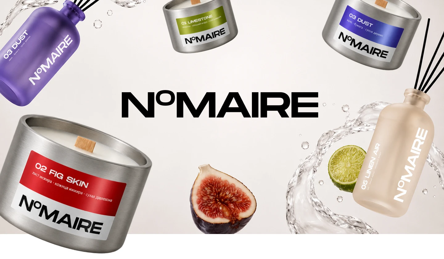 N°MAIRE | BRAND IDENTITY & PACKAGING FOR HOME FRAGRANCE — Изображение №1 — Брендинг на Dprofile