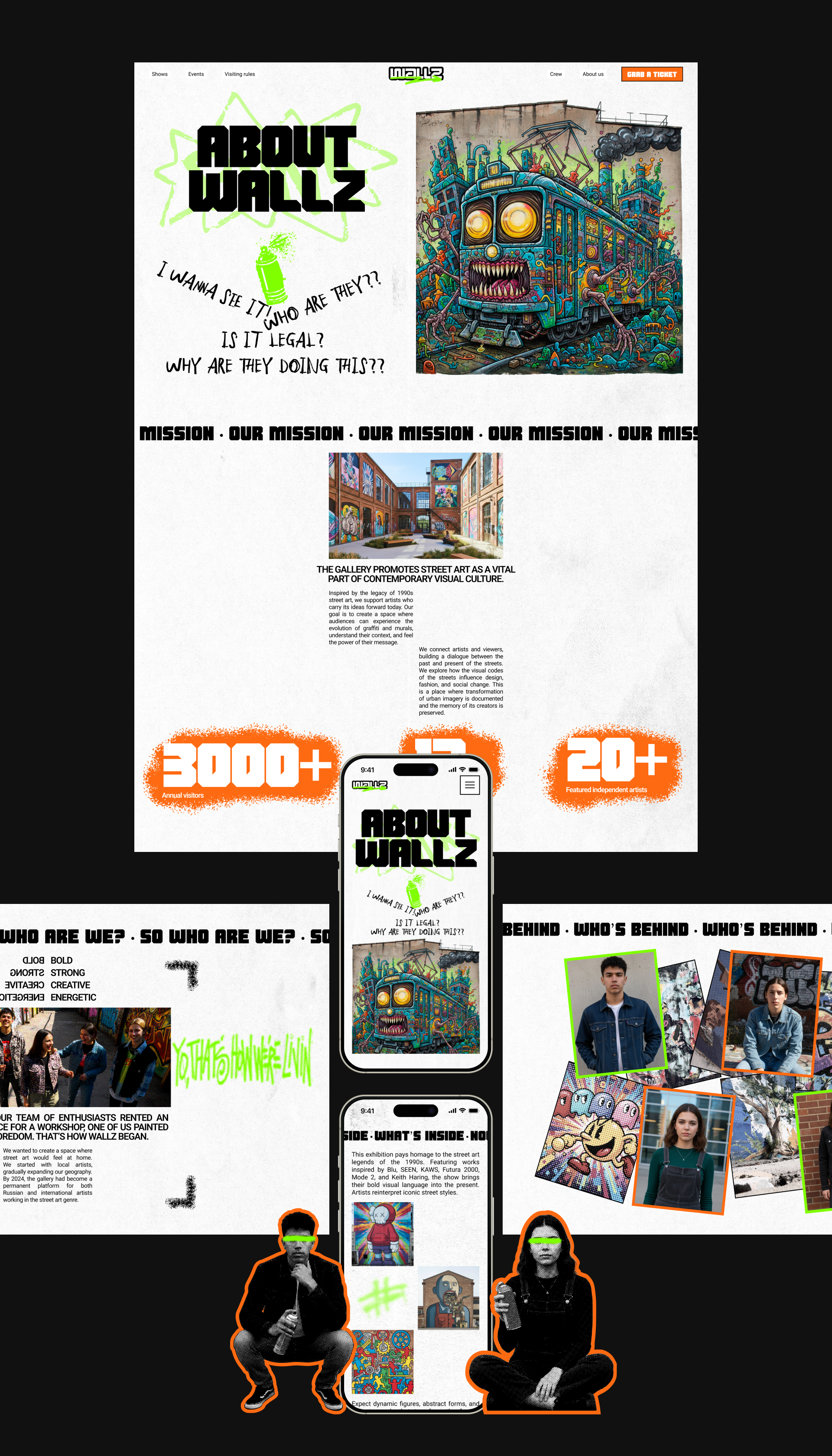 WALLZ. Street art gallery | Corporate website — Изображение №10 — Интерфейсы на Dprofile