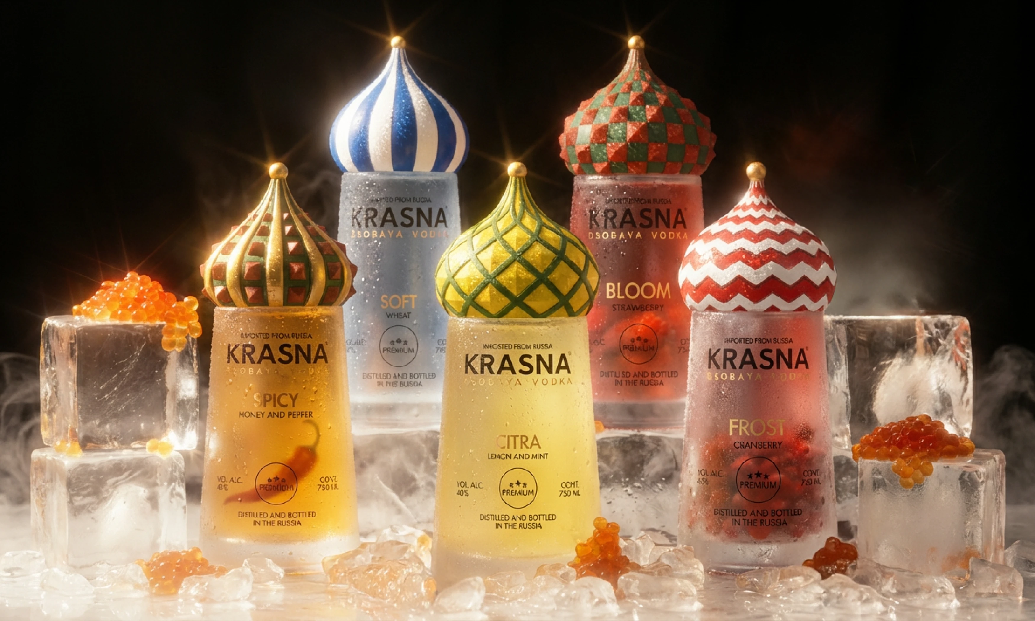 упаковка русской водки «KRASNA» — Изображение №1 — Брендинг, 3D на Dprofile