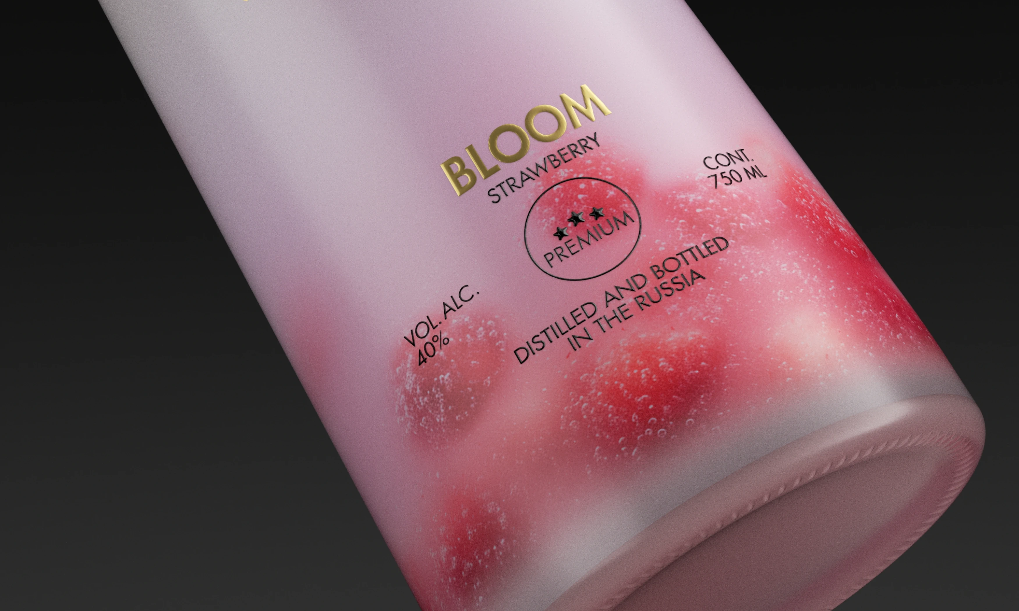 упаковка русской водки «KRASNA» — Изображение №16 — Брендинг, 3D на Dprofile