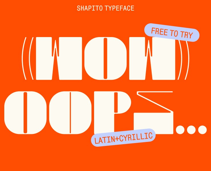 SHAPITO TYPEFACE на Dprofile
