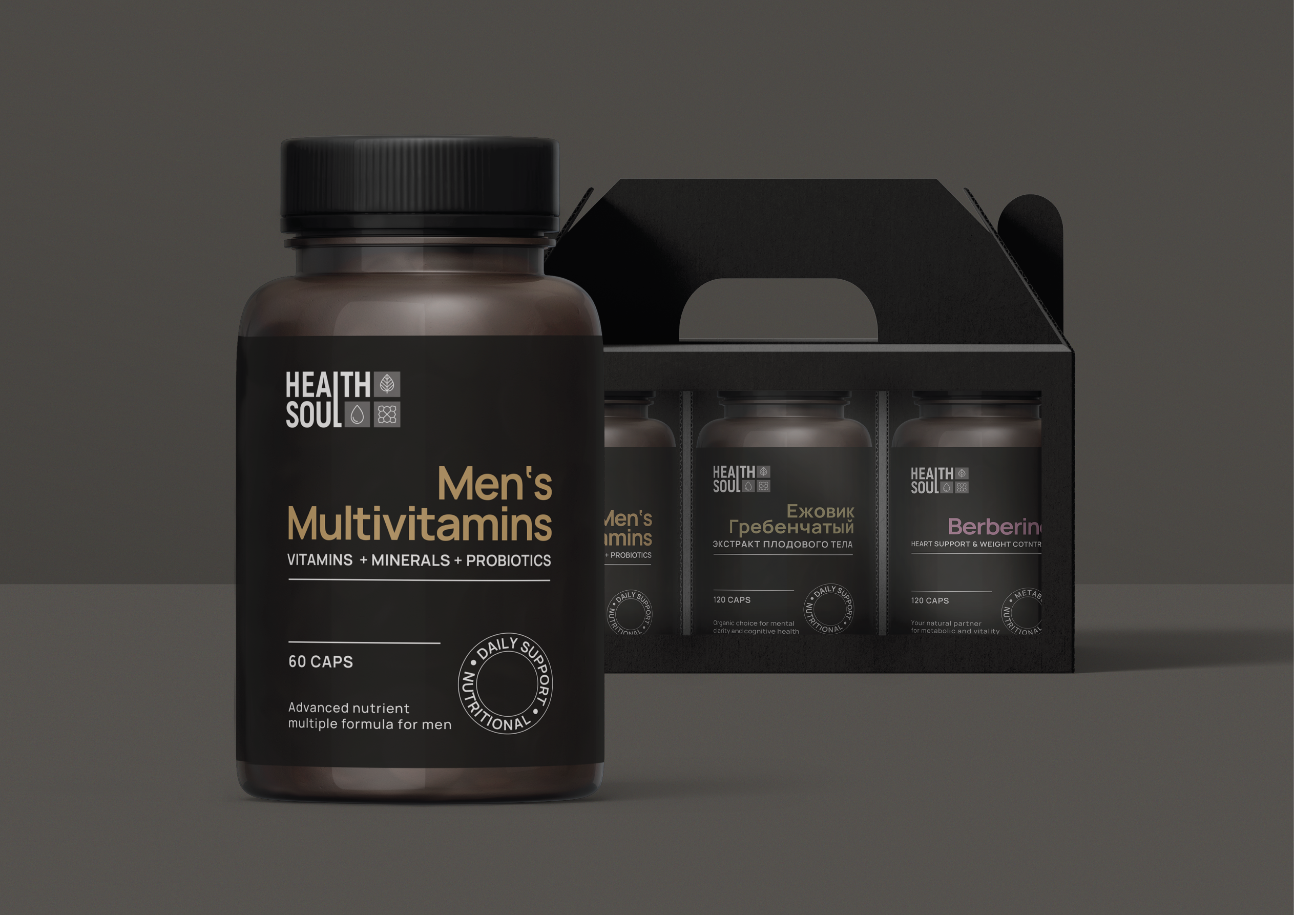 Упаковка для HEALTH SOUL — Изображение №1 — Интерфейсы, Брендинг на Dprofile