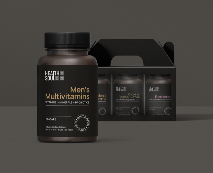 Упаковка для HEALTH SOUL — Интерфейсы, Брендинг на Dprofile