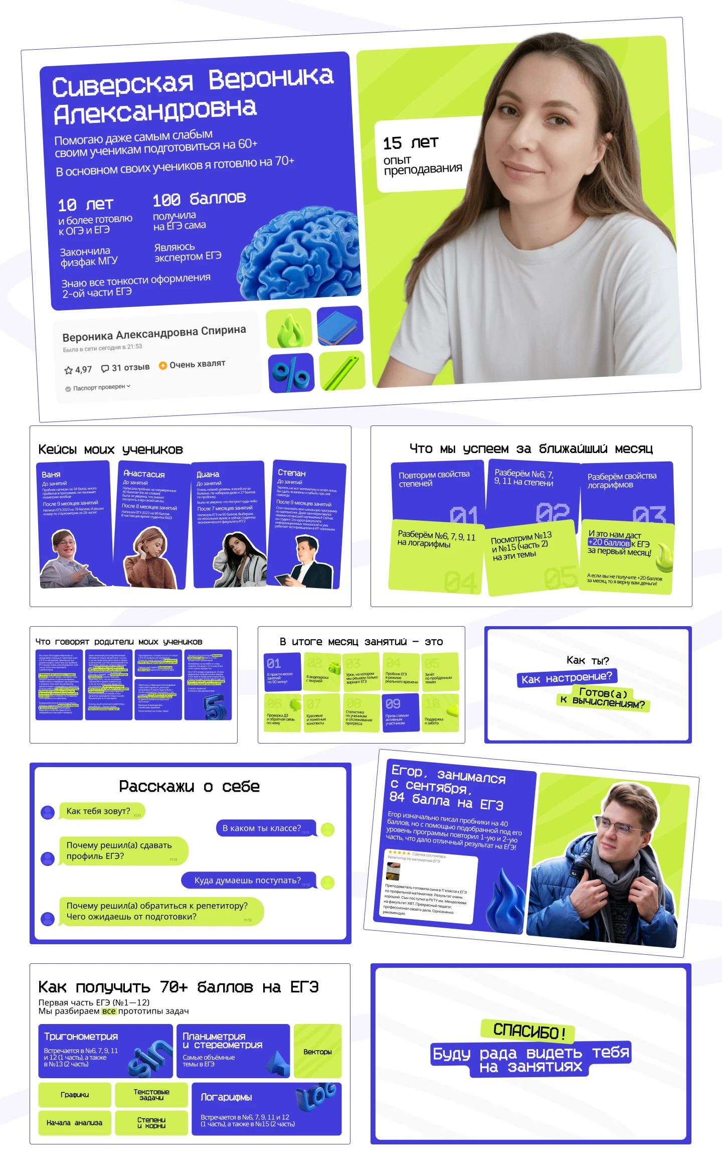 Презентация для репетитора — Изображение №7 — Маркетинг на Dprofile