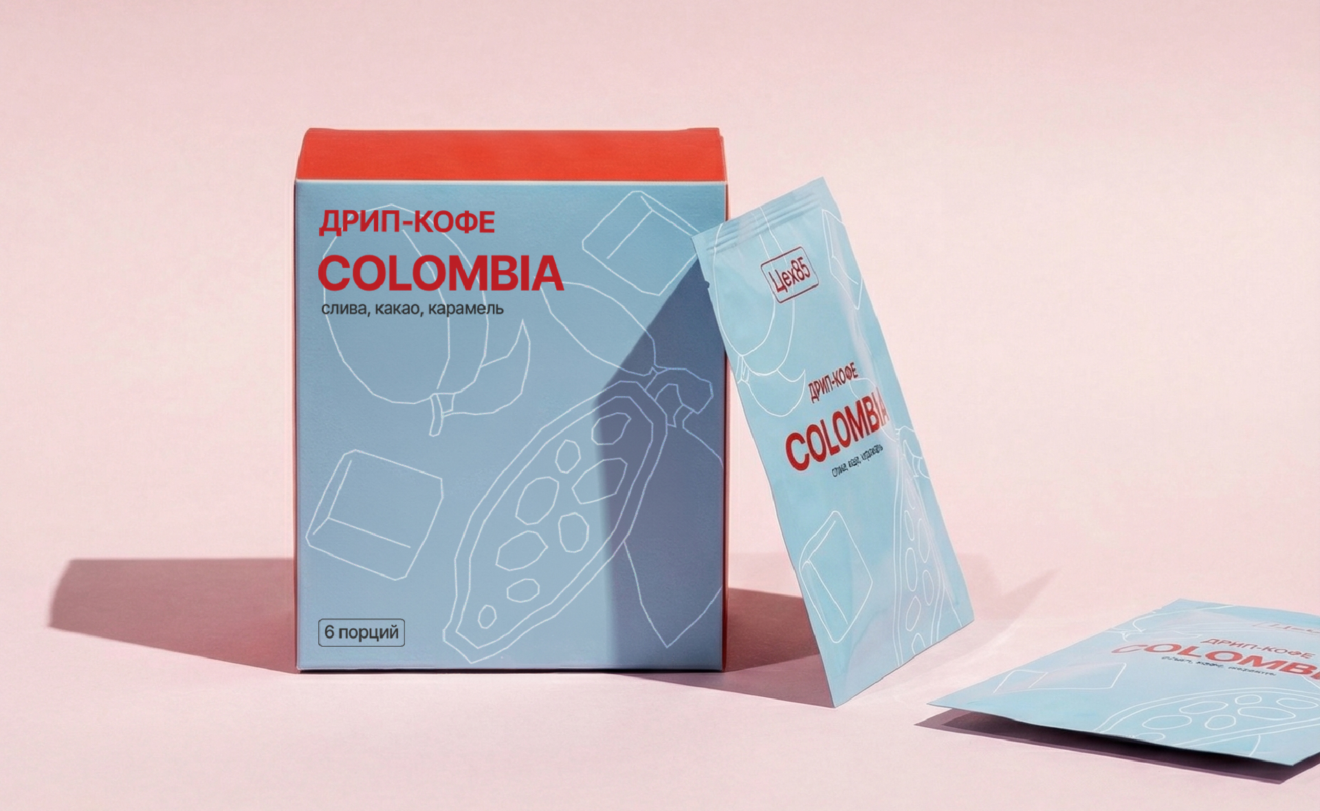 ДИЗАЙН УПАКОВКИ ЧАЯ И КОФЕ ДЛЯ БРЕНДА ЦЕХ85 — Изображение №5 — Брендинг на Dprofile