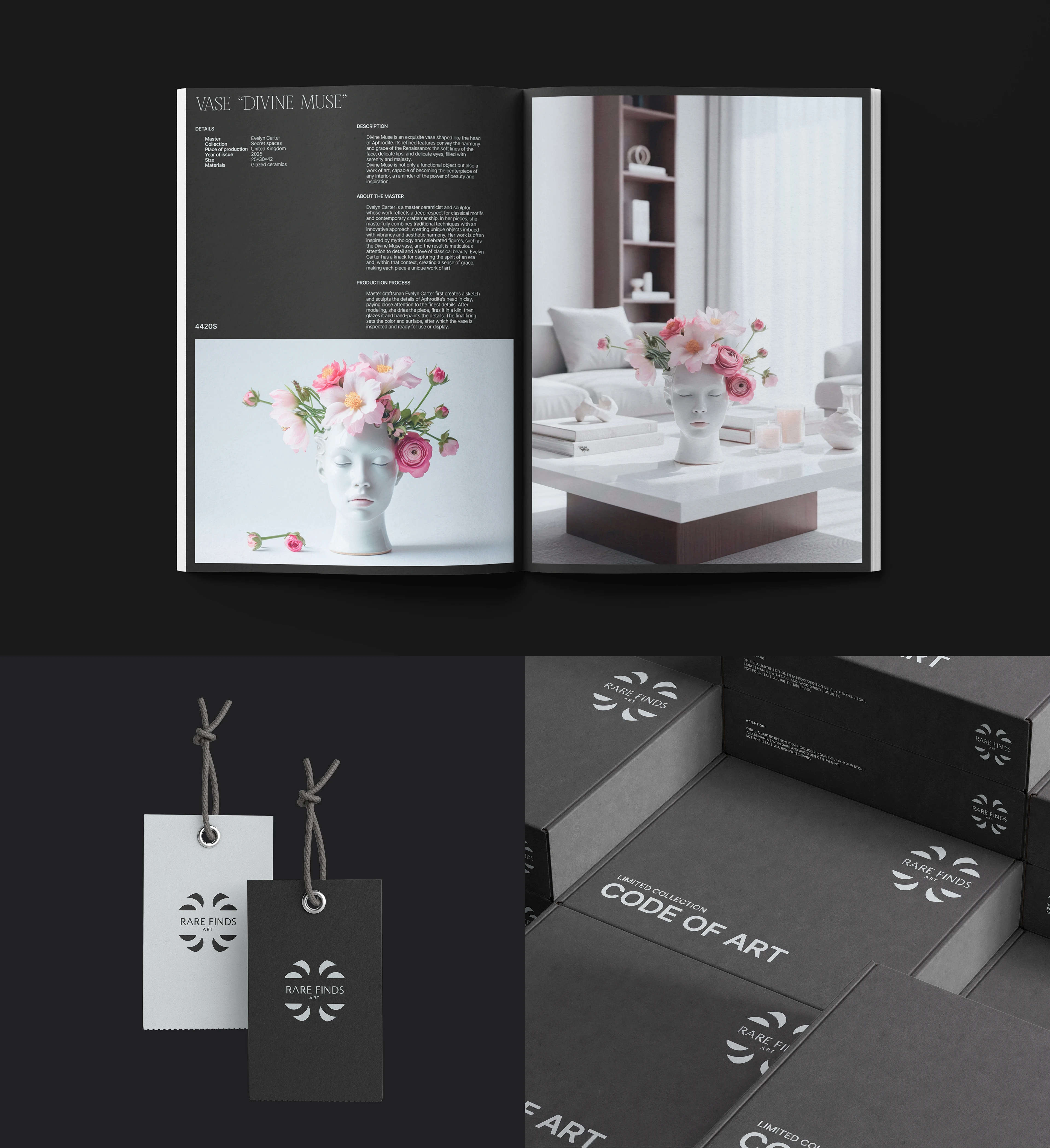 Rare Finds Art | Online Store — Изображение №8 — Интерфейсы на Dprofile