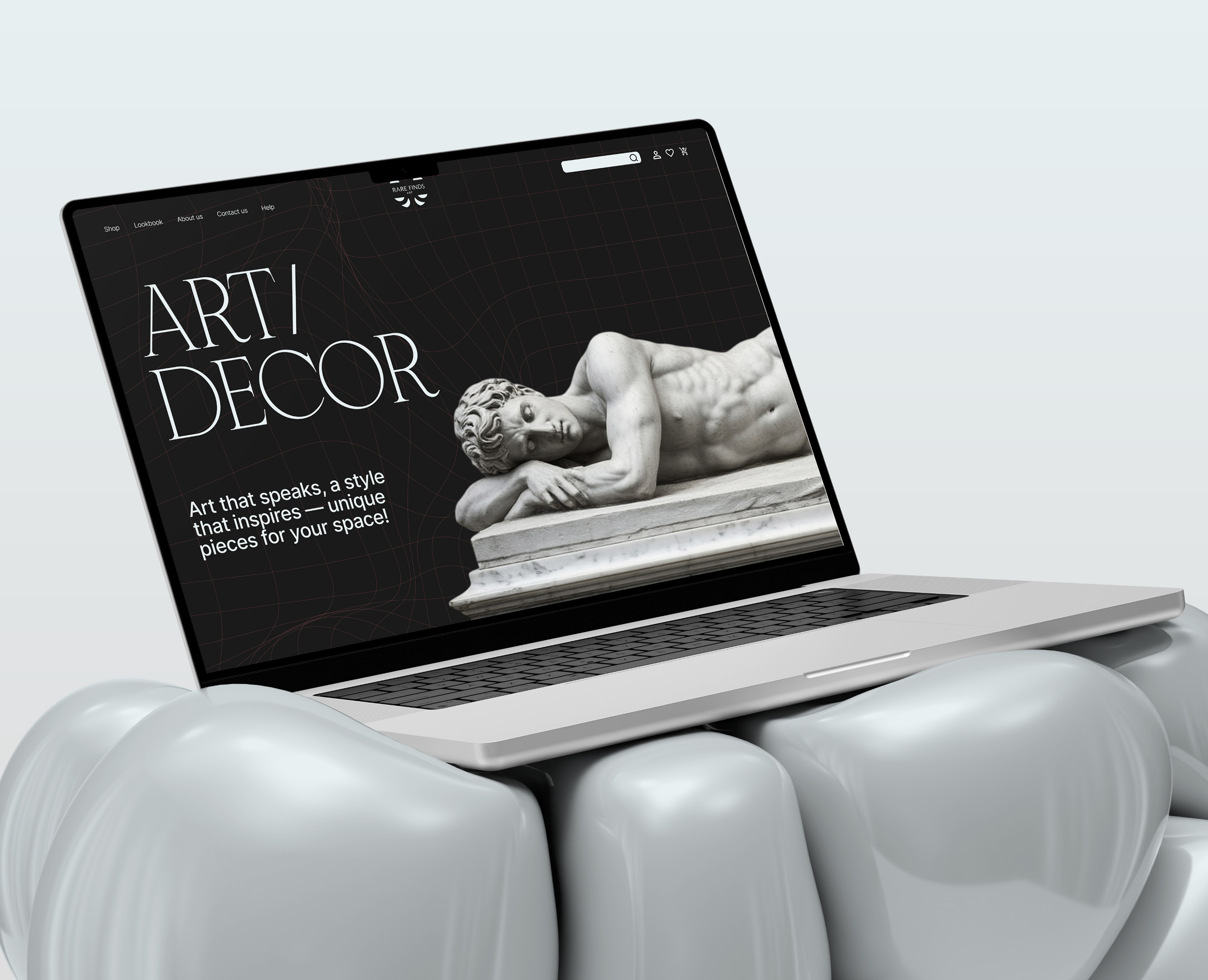 Rare Finds Art | Online Store — Интерфейсы на Dprofile