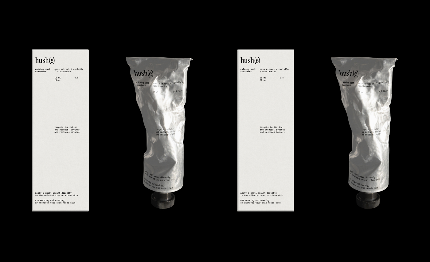 HUSH(E) // БРЕНДИНГ ДЛЯ УХОДОВОЙ КОСМЕТИКИ — Изображение №8 — Брендинг на Dprofile