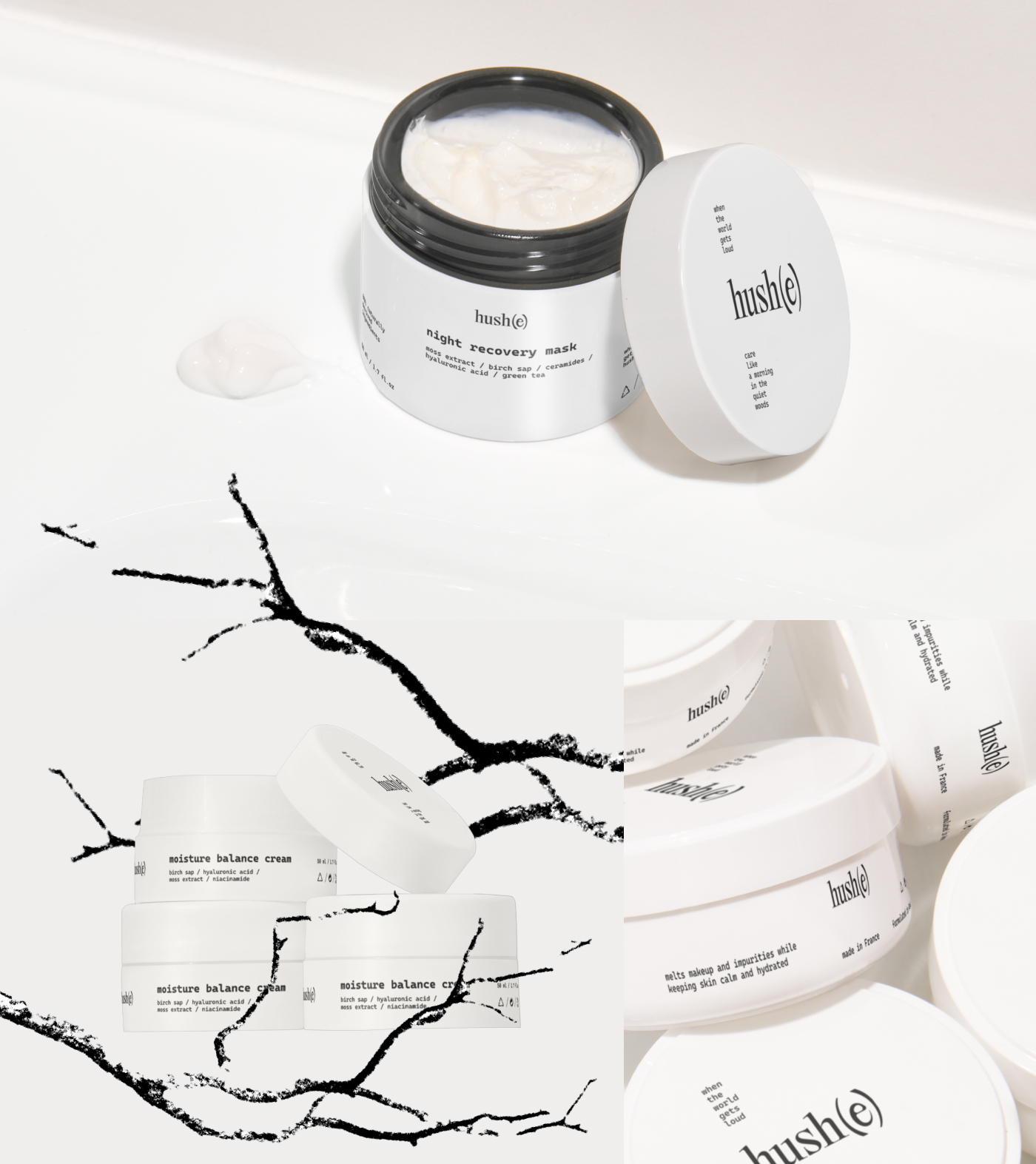 HUSH(E) // БРЕНДИНГ ДЛЯ УХОДОВОЙ КОСМЕТИКИ — Изображение №2 — Брендинг на Dprofile