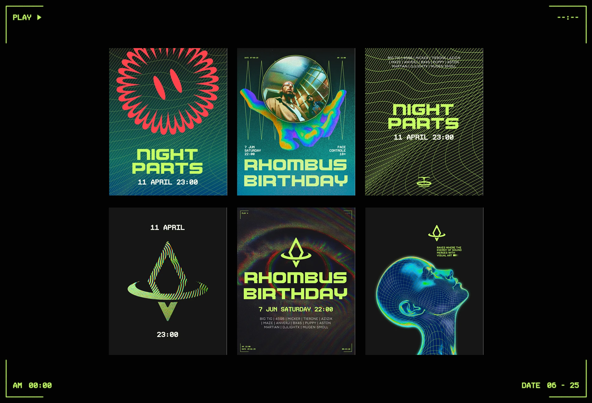 Rhombus Raves — Branding, Event design — Изображение №11 — Брендинг на Dprofile
