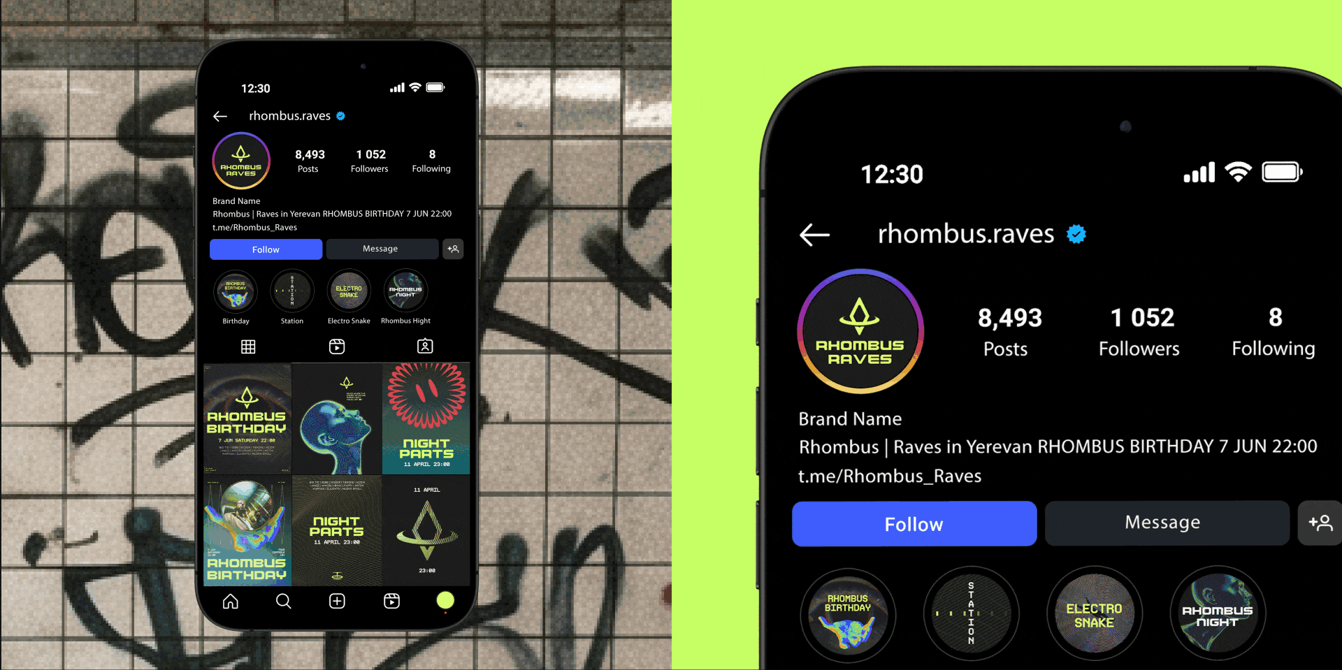 Rhombus Raves — Branding, Event design — Изображение №10 — Брендинг на Dprofile