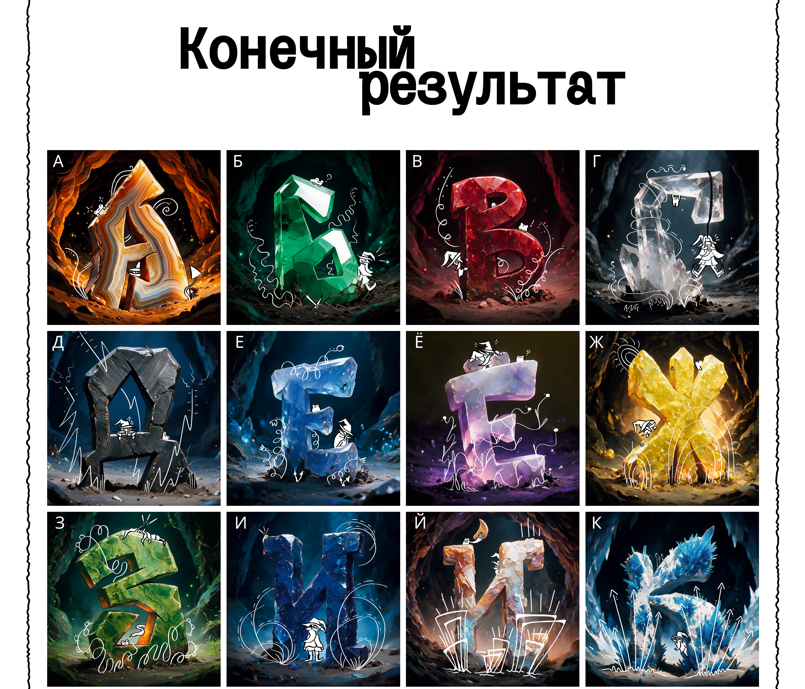 Буквальные минералы — Изображение №4 — Иллюстрация, Графика на Dprofile